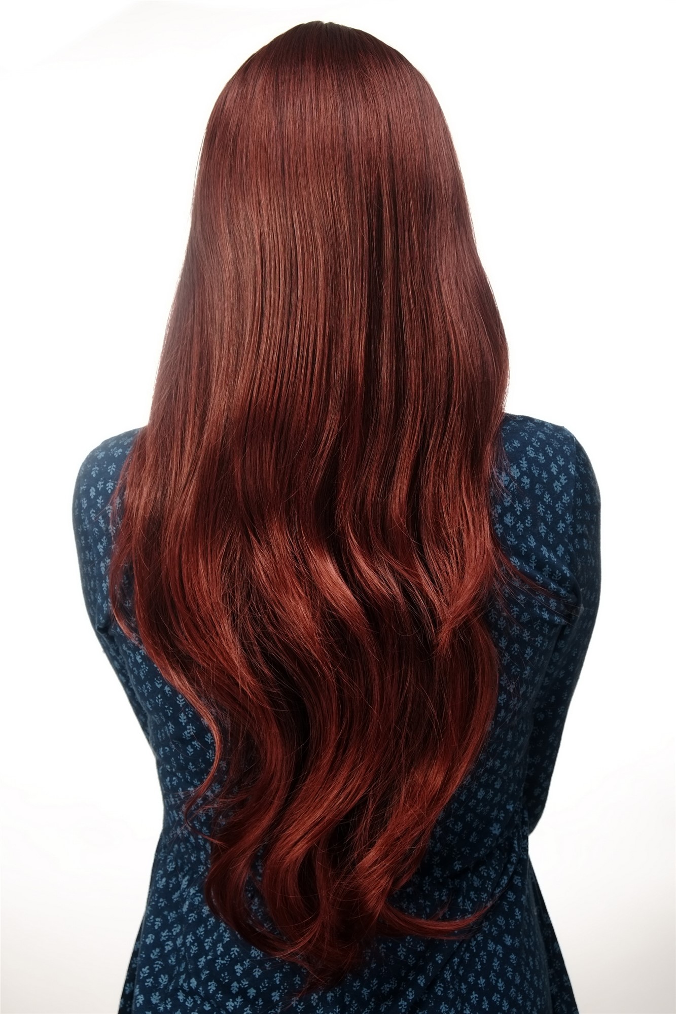 hochwertige Qualitätsperücken, Perücke sehr lang glatt gestuft Mittelscheitel Mahagoni-Mittelbraun-Mix 3217-3003, Ansicht 4, WIG ME UP: Ihr Perücken Online Shop glatte Tressen-Perücke mit Kopfhaut-Imitat Mahagoni-Mittelbraun-Mix sehr lange Haare für Damen