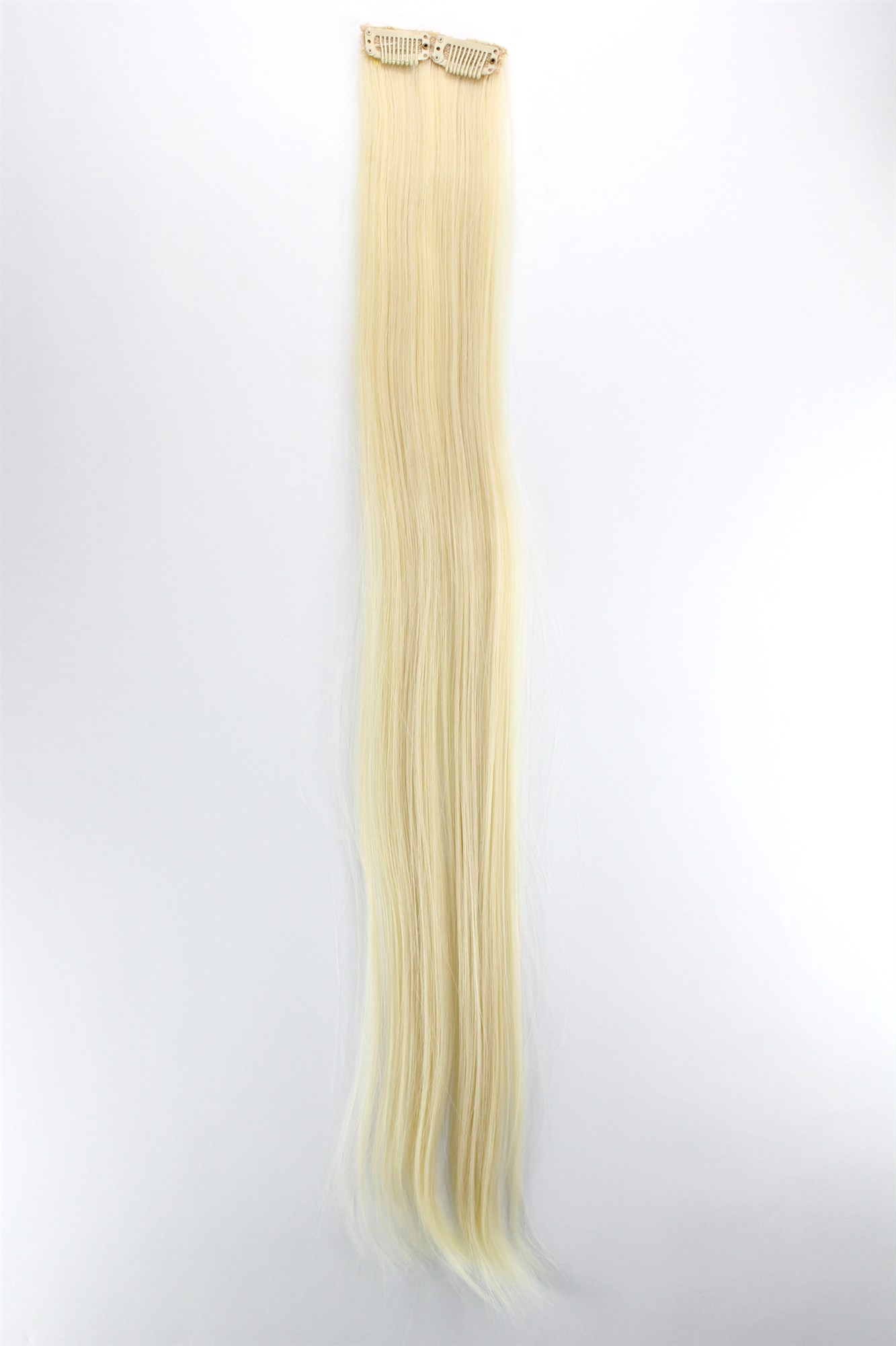 glatte Extensions Lichtblond 63 cm lang