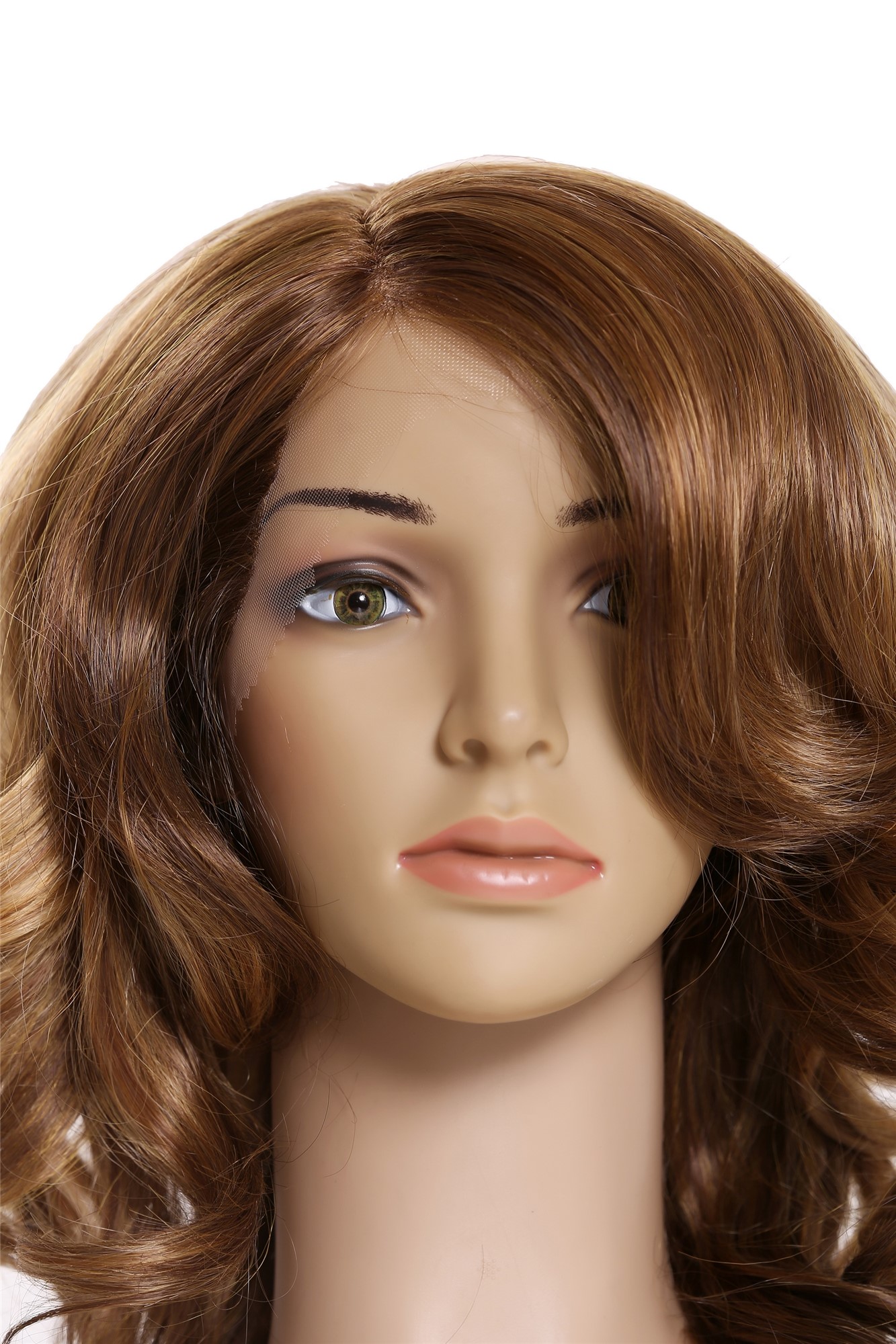 Lady wig lace front mono long voluminous parting wavy brown blonde mix DW2729-MF, view 6, WIG ME UP: Your Perücken Online Shop Quality Wigs, Ladies, Red blonde-golden blonde-fawn mix, wavy, shoulder-length