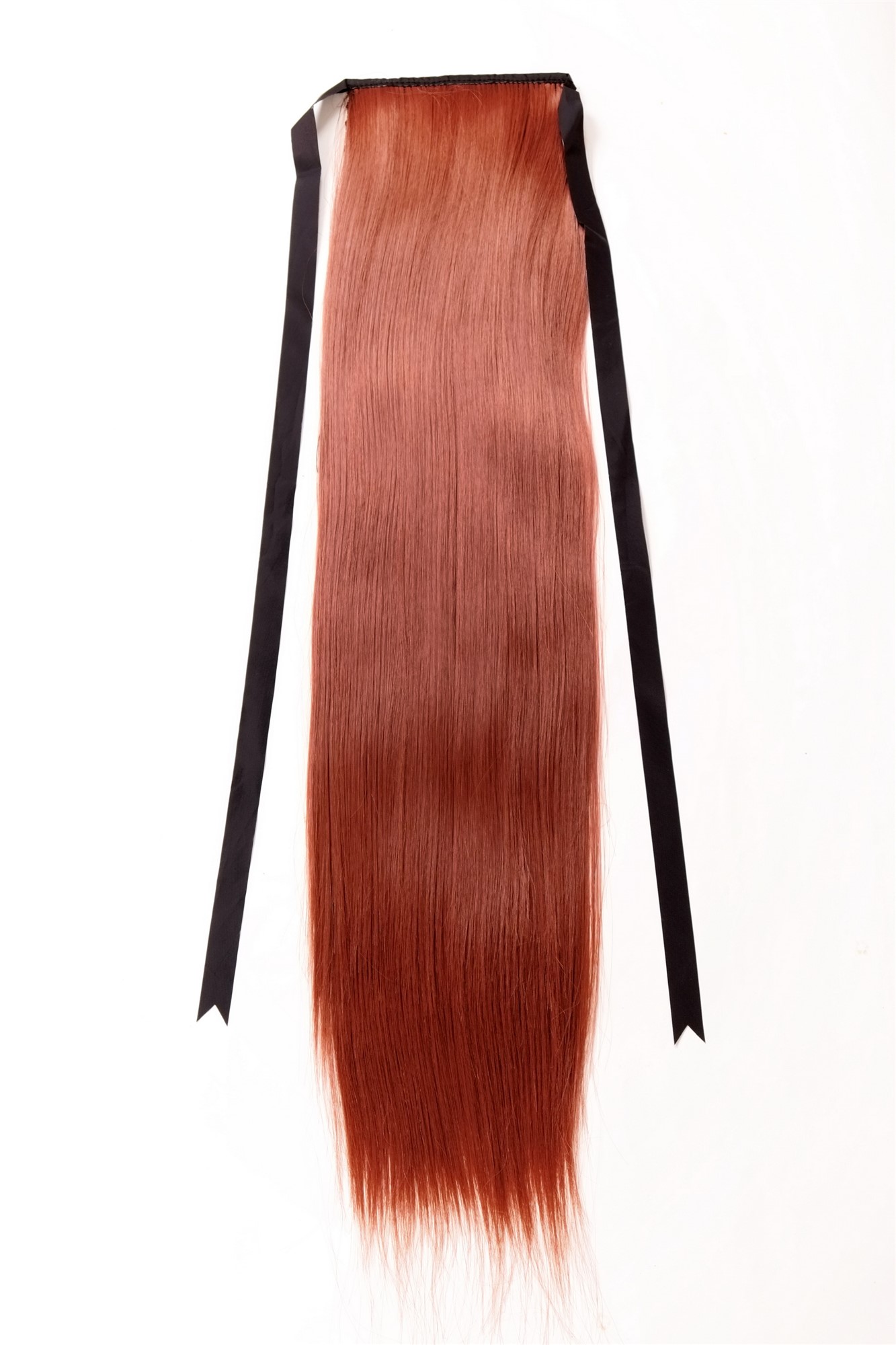 Ponytails, copper, straight, long