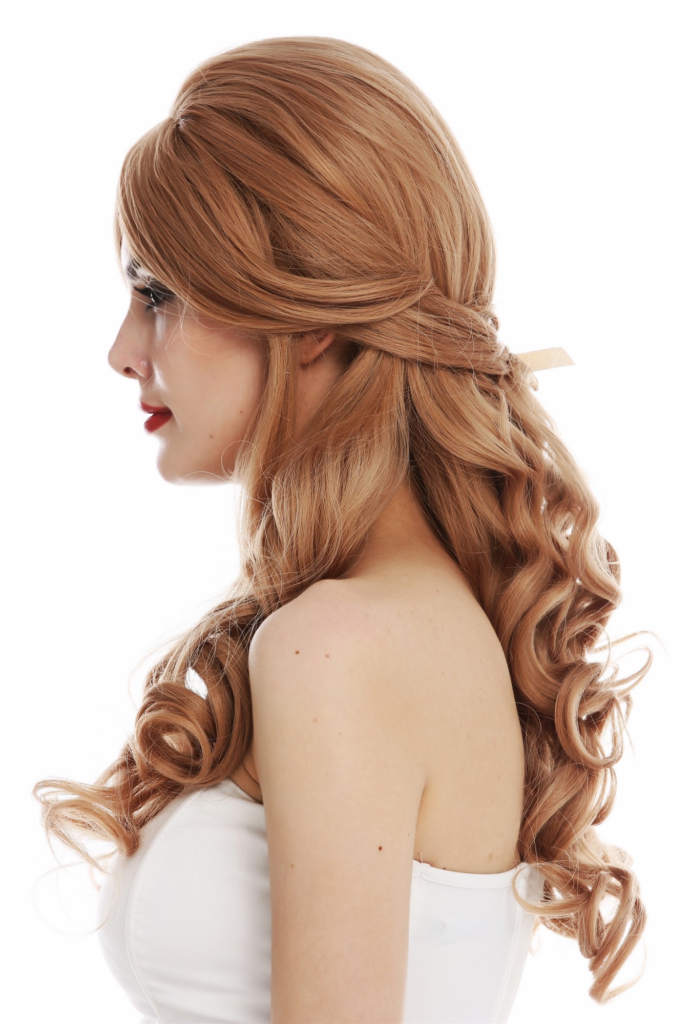 Quality Wigs, Ladies, caramel blonde, curled, long