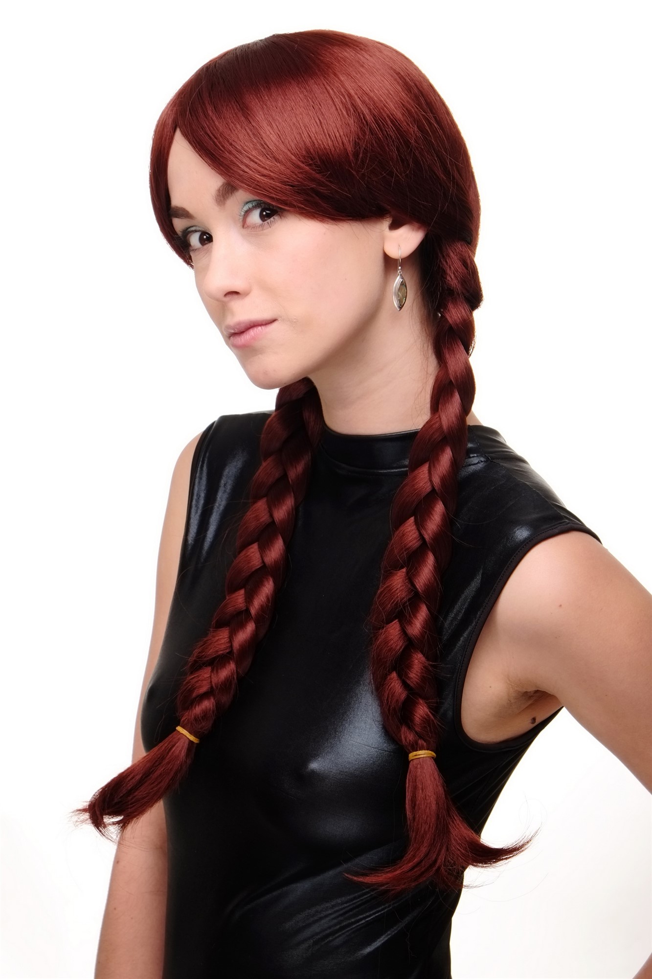 Quality Wigs, Ladies, golden-reddish brown, Braided, long