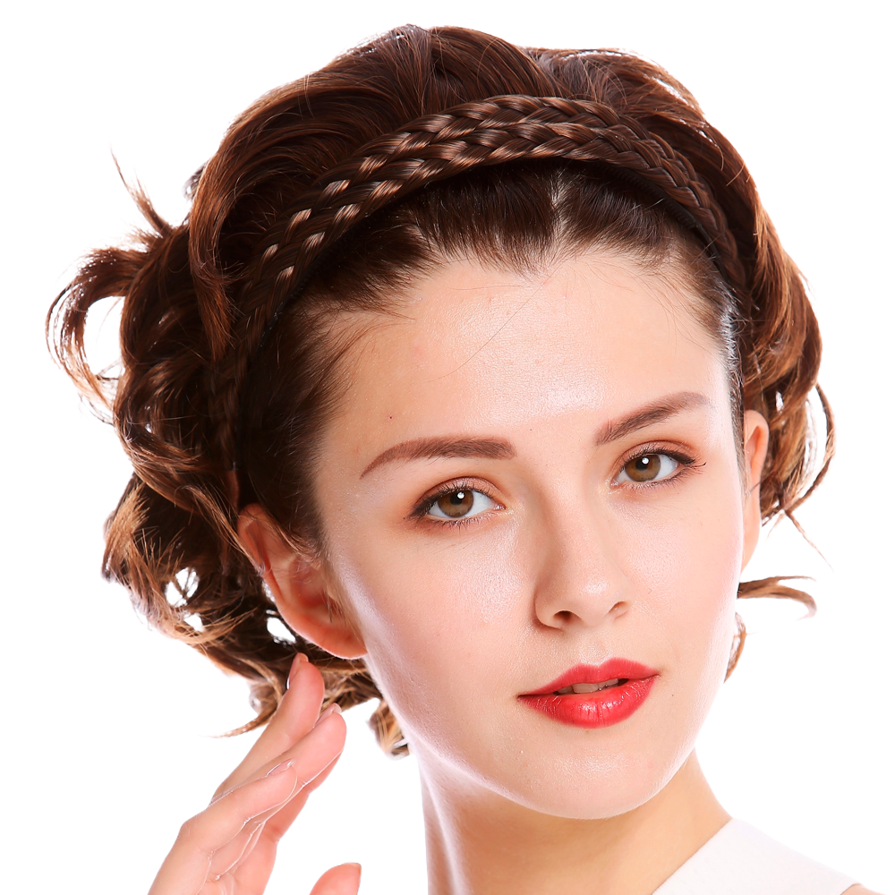 Kategoriebild für Haarteile und Haarreifen Golbrauner Haarreif