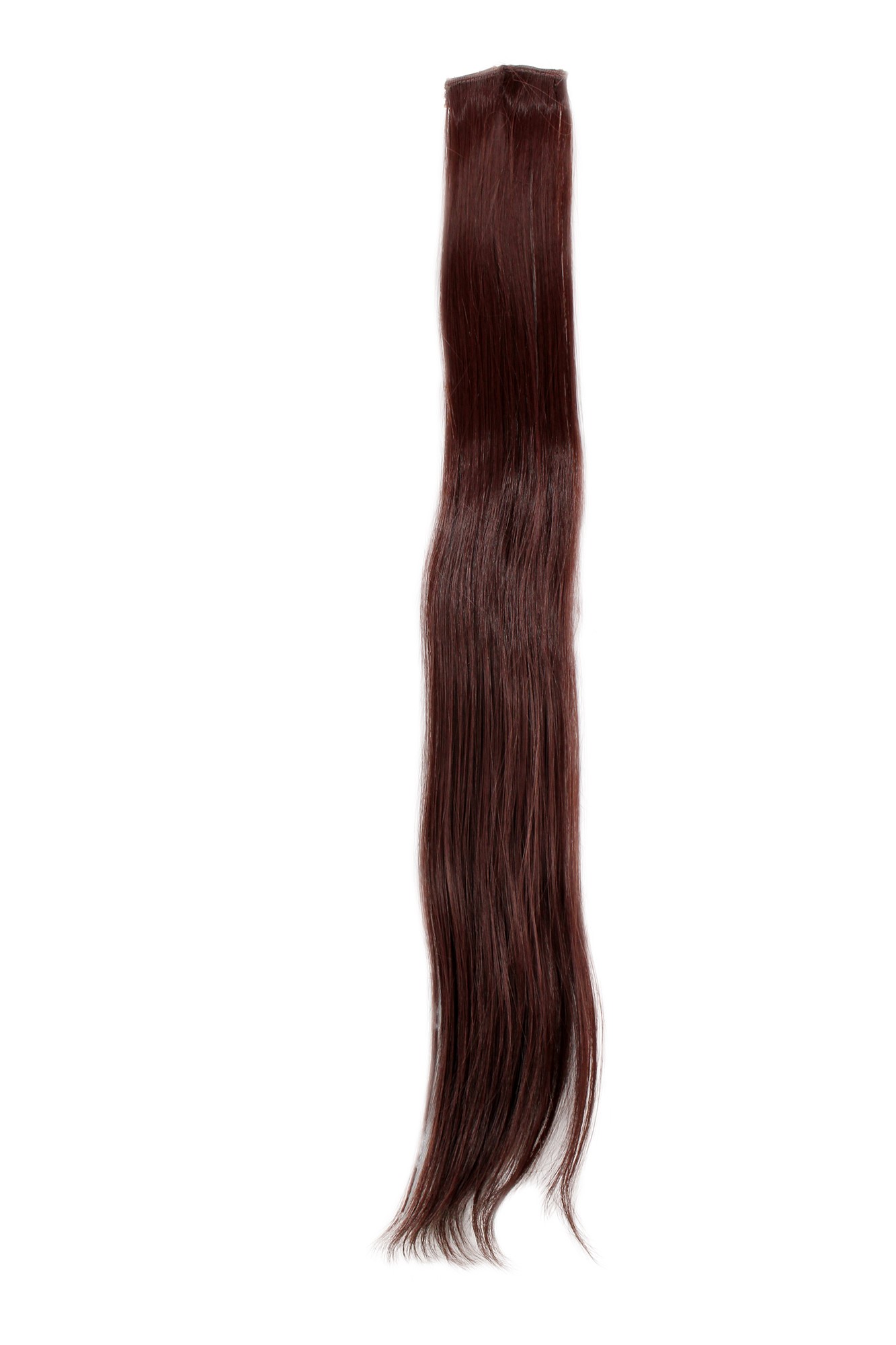 glatte Extensions Dunkel Mahagoni, Baun 63 cm lang