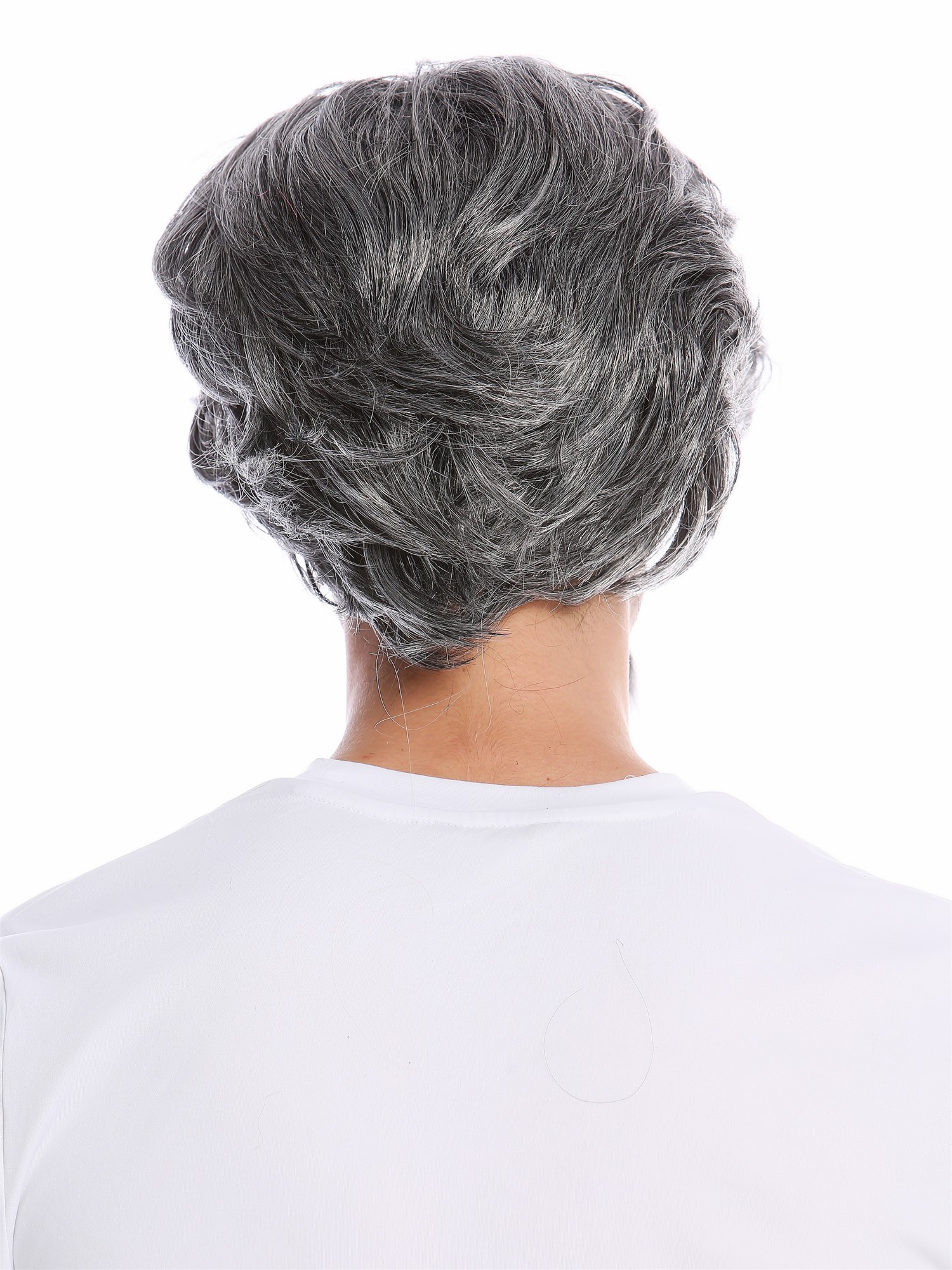 Party Wig, Men, Grey, wavy, short