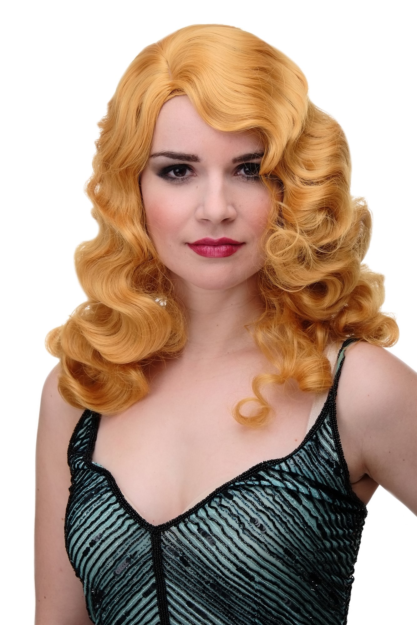 Quality Wigs, Ladies, golden blonde, wavy, long