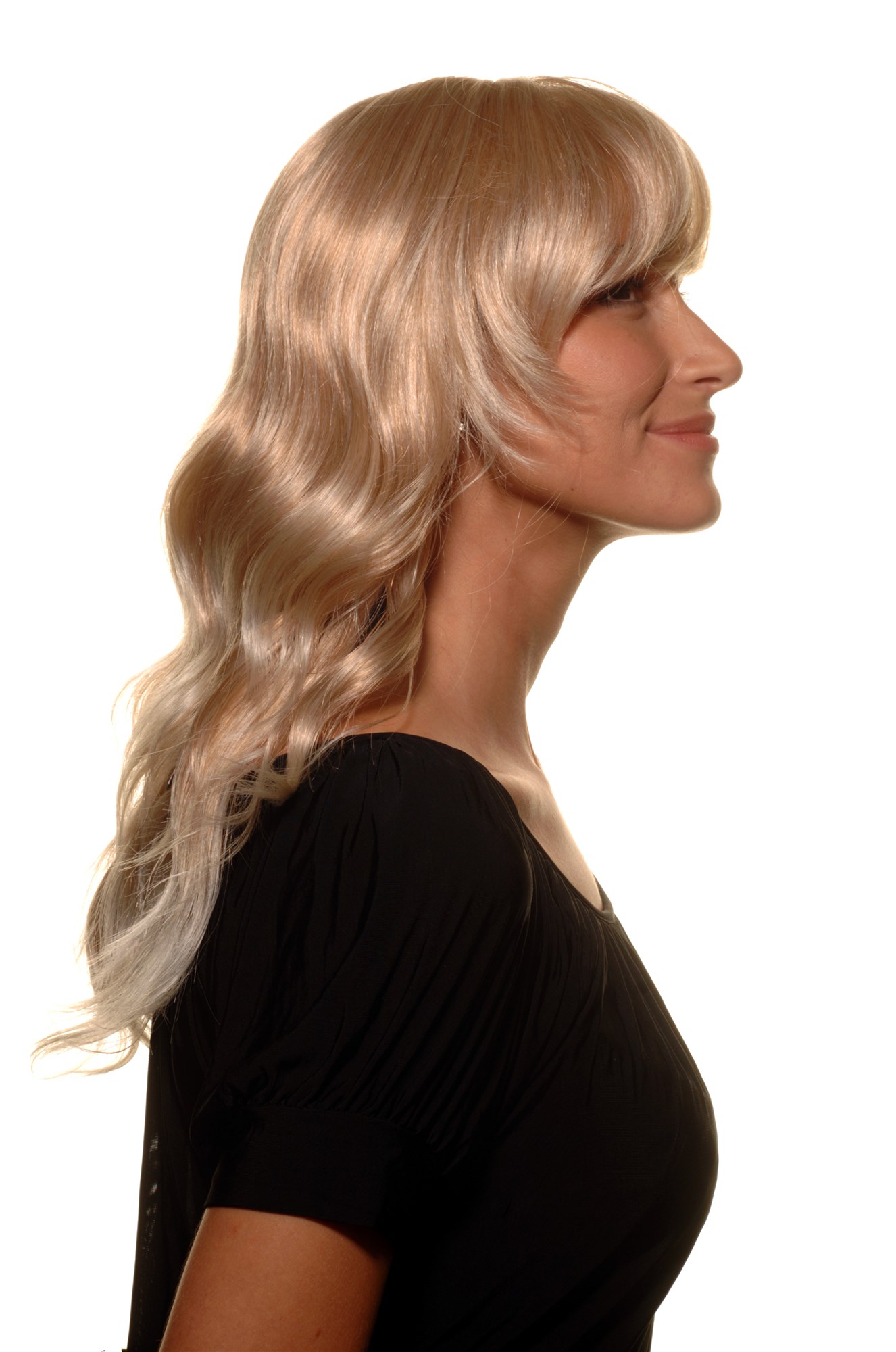 hochwertige Qualitätsperücken, Wellige halblange Damen Perücke blond so niedlich 5019-27T613, Ansicht 3, WIG ME UP: Ihr Perücken Online Shop wellige Tressen-Perücke mit Kopfhaut-Imitat Blond-Mix schulterlange Haare für Damen
