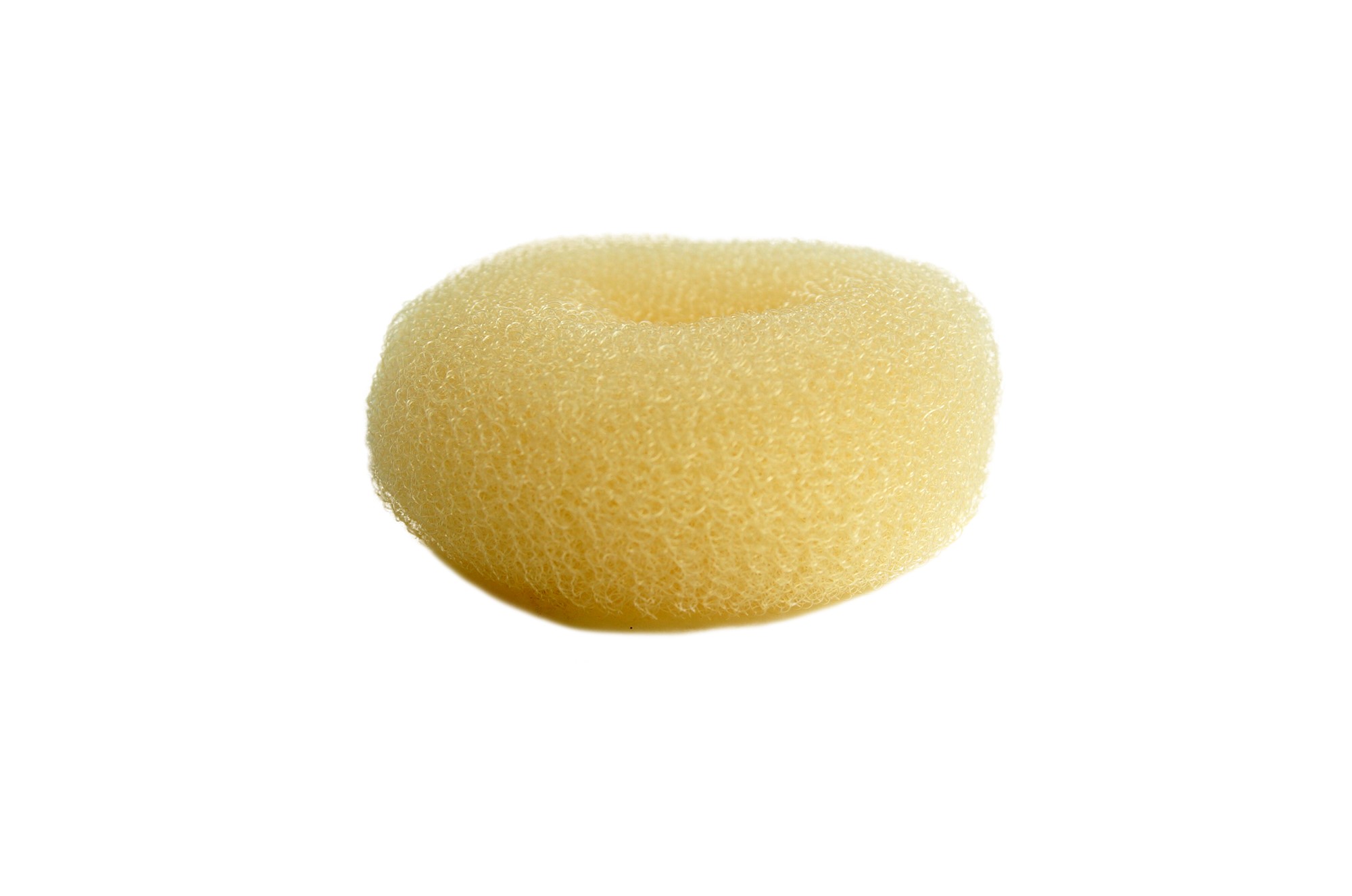 Medium Bun Cushion Donut as Base for Hairbun Hairknot blonde 3x1,5 inches RH-046, front view, WIG ME UP: Your Perücken Online Shop Hairnets, Bun Cushions & More, Blonde, straight, short