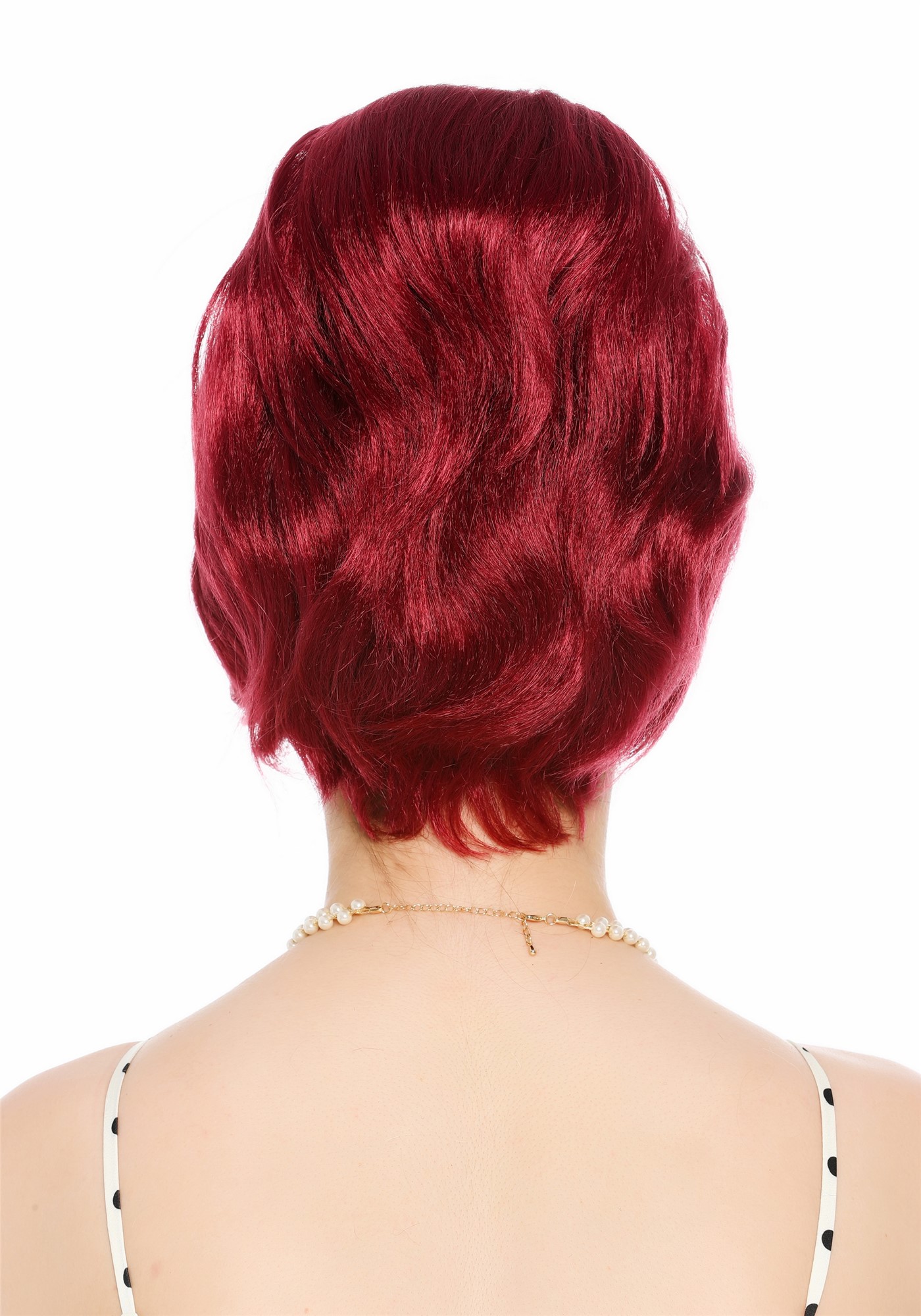 Perücke Damen Retro Vintage 50er 60er Beehive hochtoupiert Violett-Rot DW3436-39