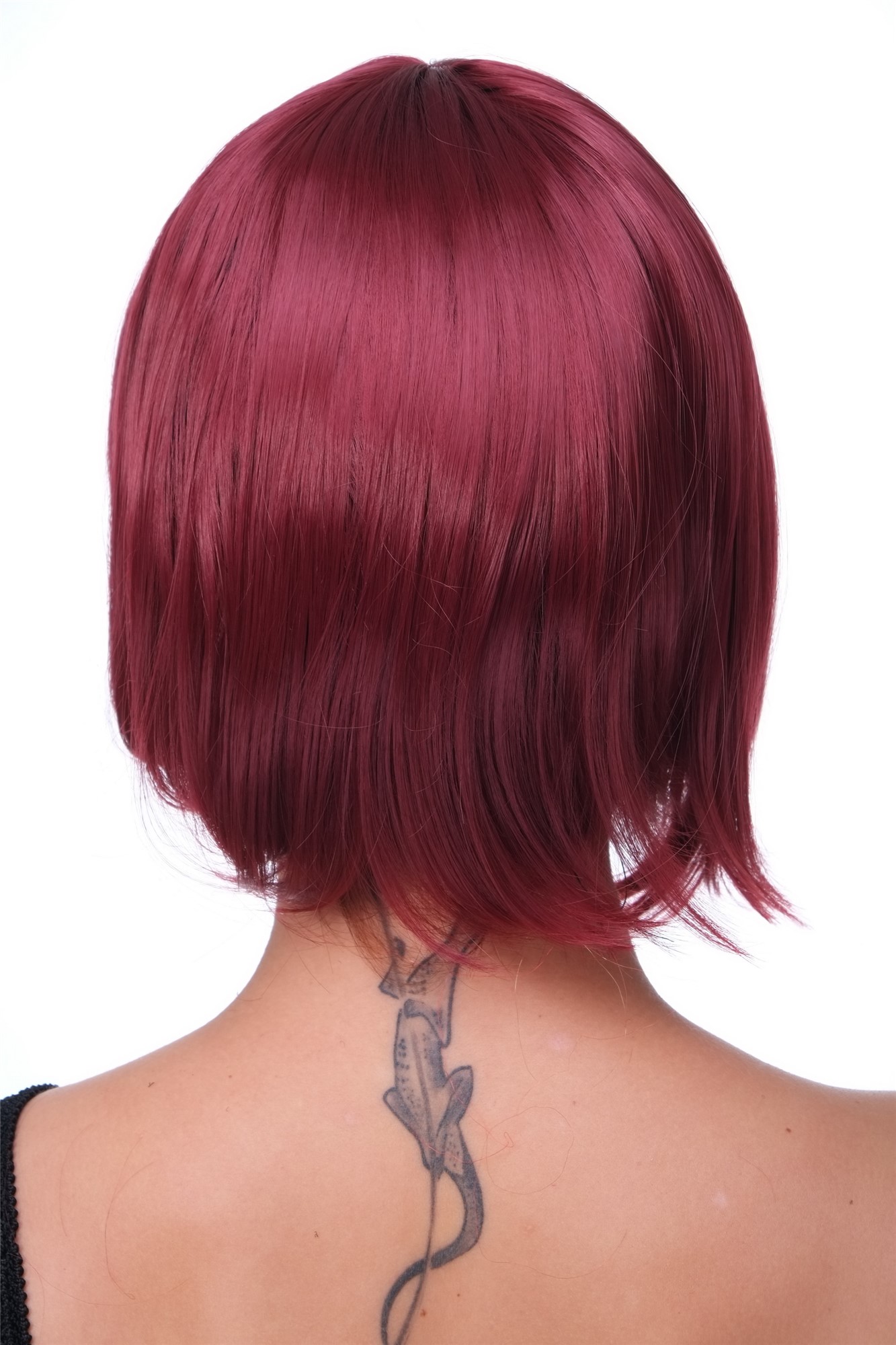 Party Wig, Ladies, garnet red, straight, short