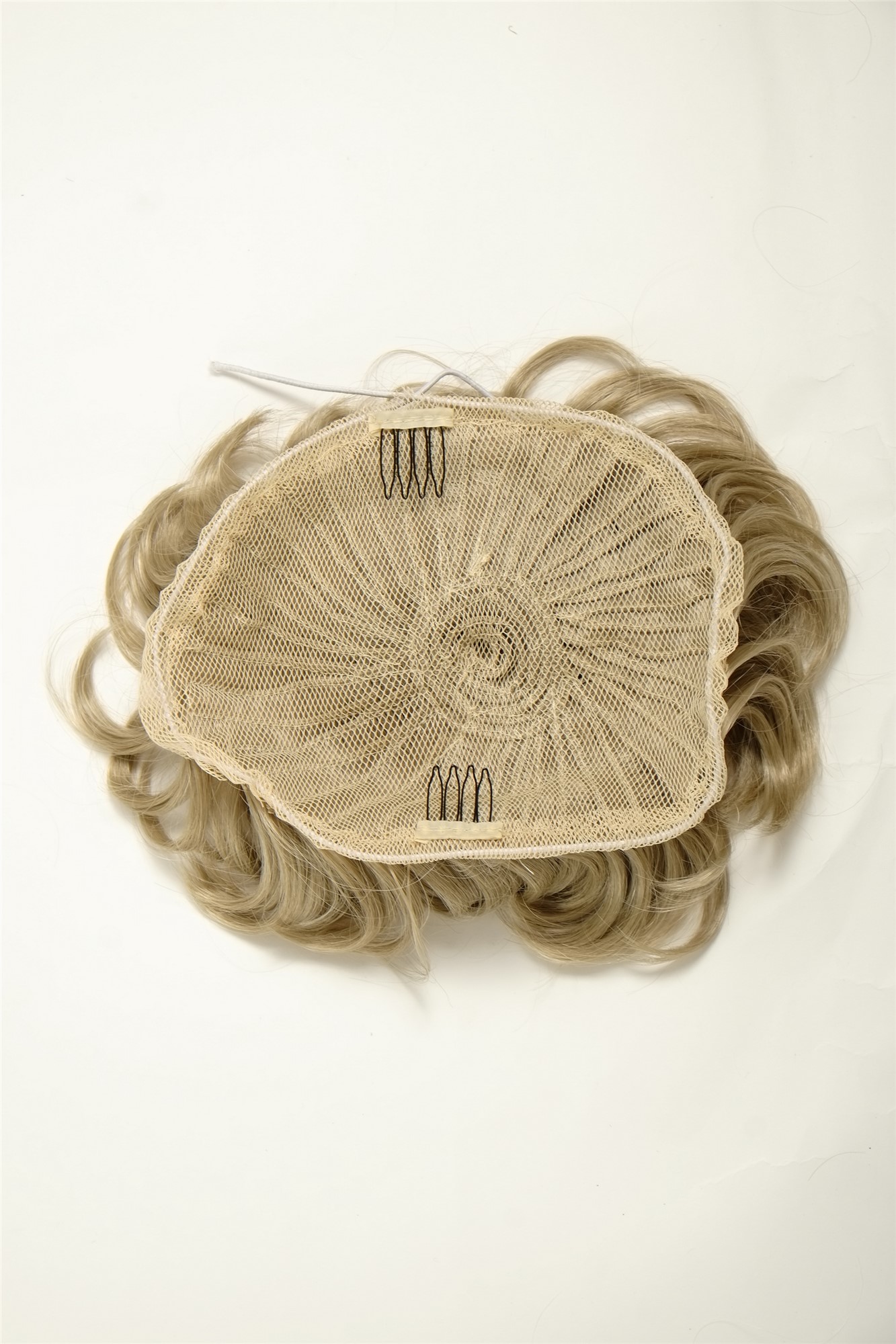 Haarteil Dutt Haarrose Buschig Aschblond Q840-24, Ansicht 2, WIG ME UP: Ihr Perücken Online Shop lockiger Dutt Haarteil Aschblond