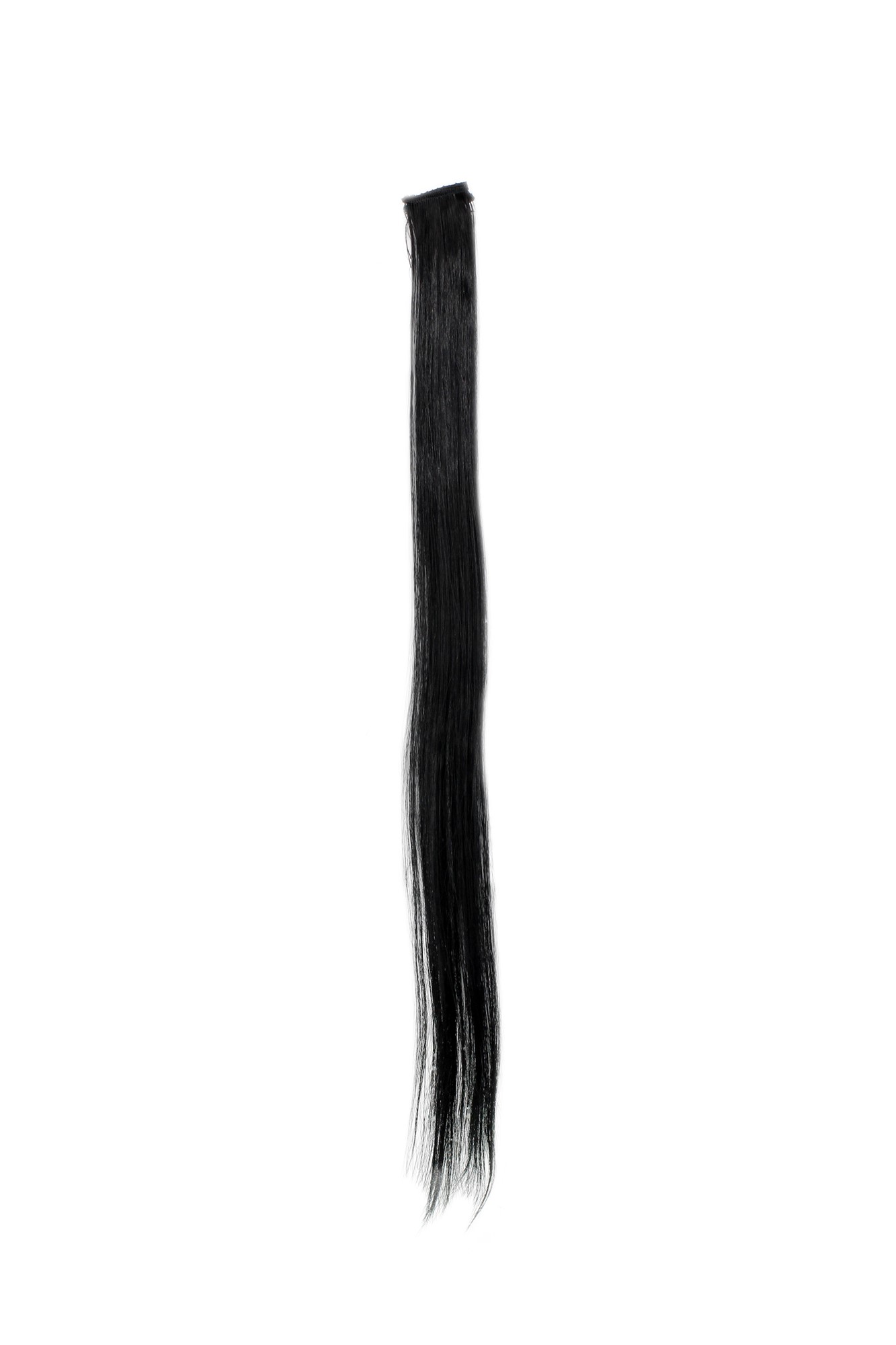 glatte Extensions Schwarz 63 cm lang