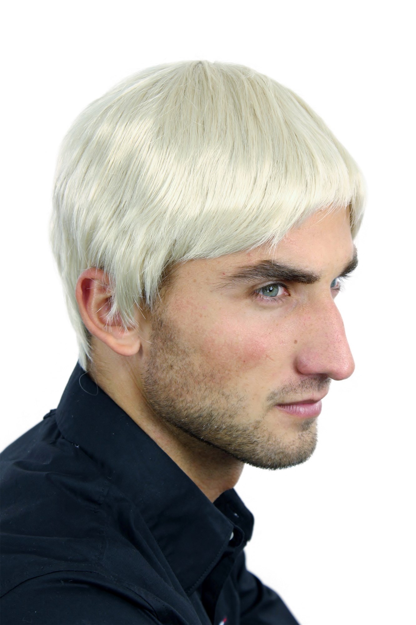 WL-3037-88 Men Gents  Wig short straight very bright blond, view 2, WIG ME UP: Your Perücken Online Shop Quality Wigs, Men, Lichtlond, straight, short