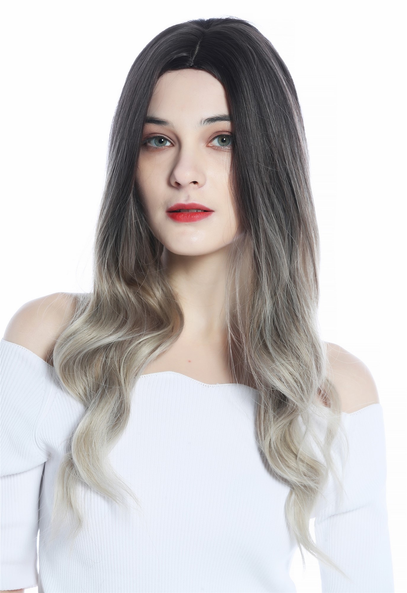 Lady wig long ombre medium brown vanilla blond balayage highlights LC271N, view 6, WIG ME UP: Your Perücken Online Shop Quality Wigs, Ladies, medium brown-vanilla blonde gradient, wavy, long