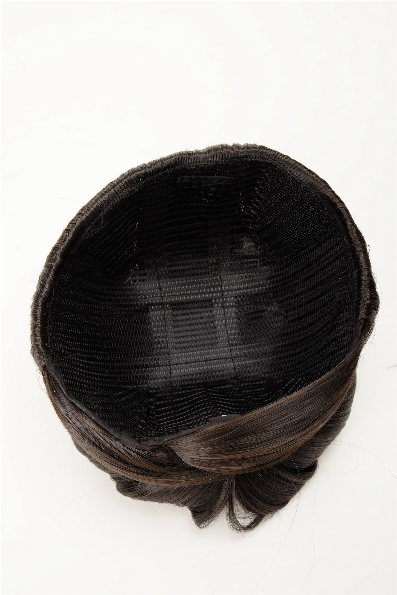 Dutt Haarknoten Groß Oma Dunkelbraun N792-4, Ansicht 9, WIG ME UP: Ihr Perücken Online Shop glatter Dutt Haarteil Dunkelbraun