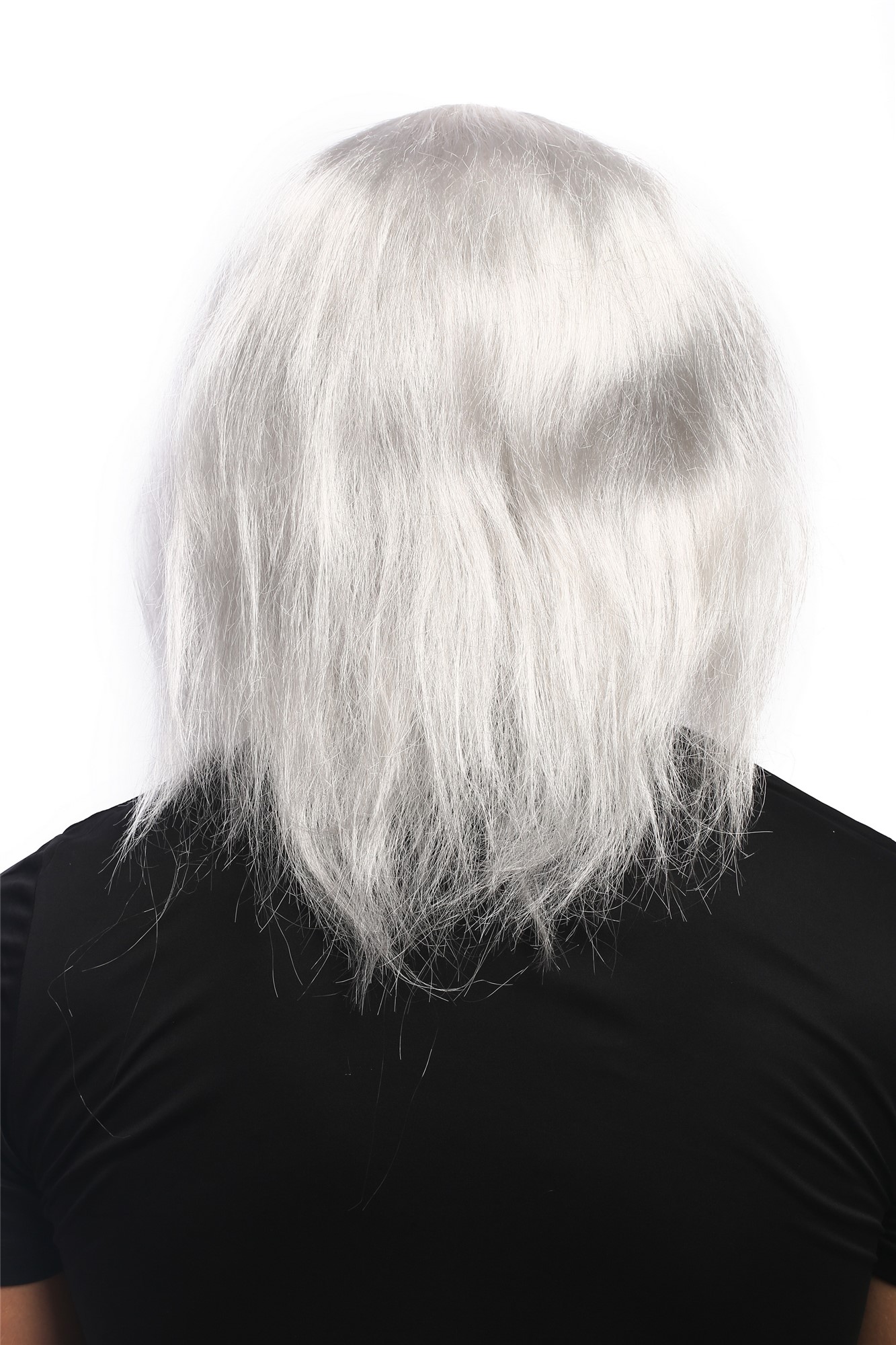 günstige Party Perücke, Perücke Grau Stirnglatze Igor Professor DH1132-P309, Ansicht 4, WIG ME UP: Ihr Perücken Online Shop glatte Party Perücke Grau schulterlange Haare für Herren