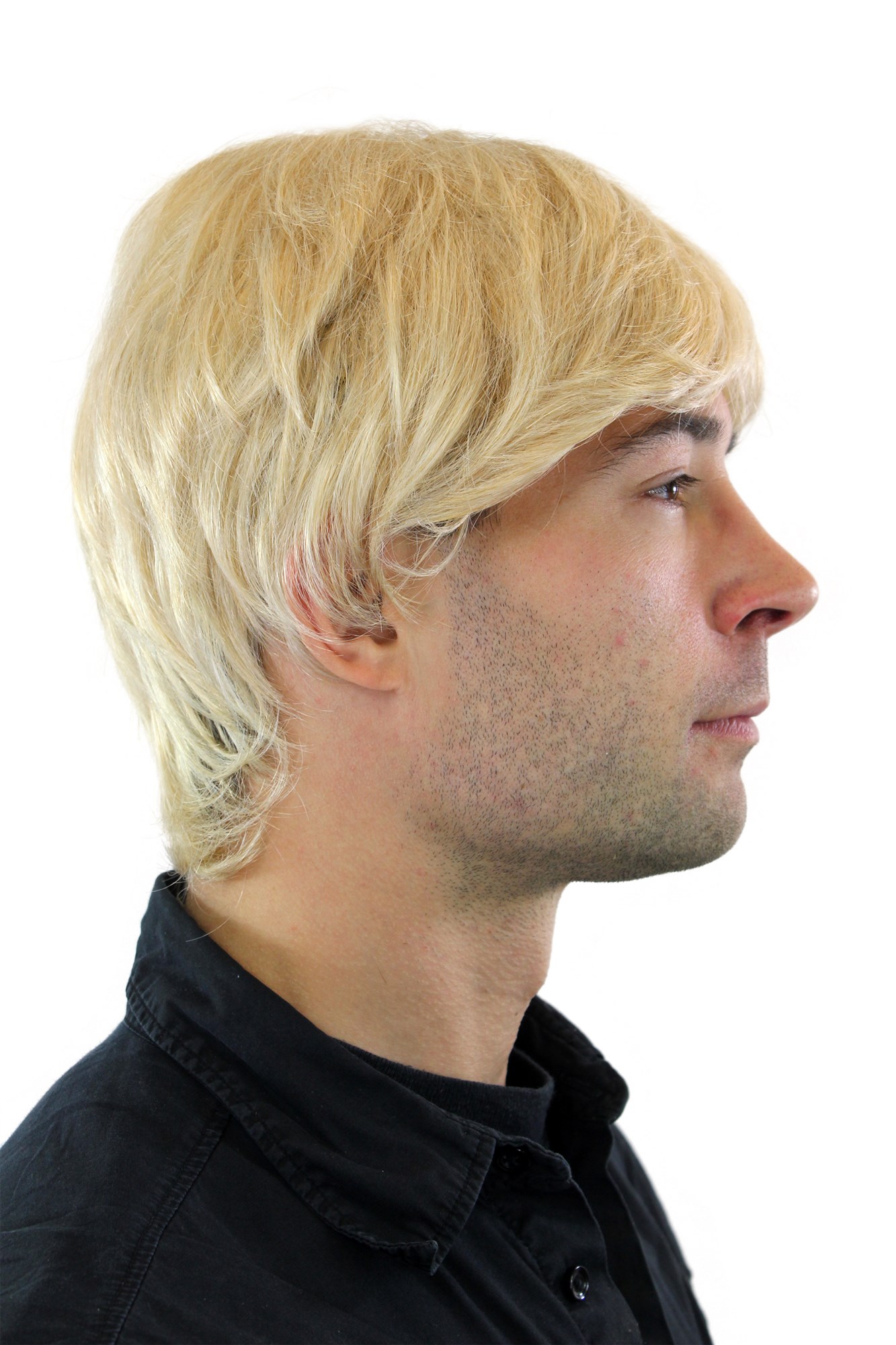 Quality Wigs, Men, platinum blonde, light blonde, straight, short