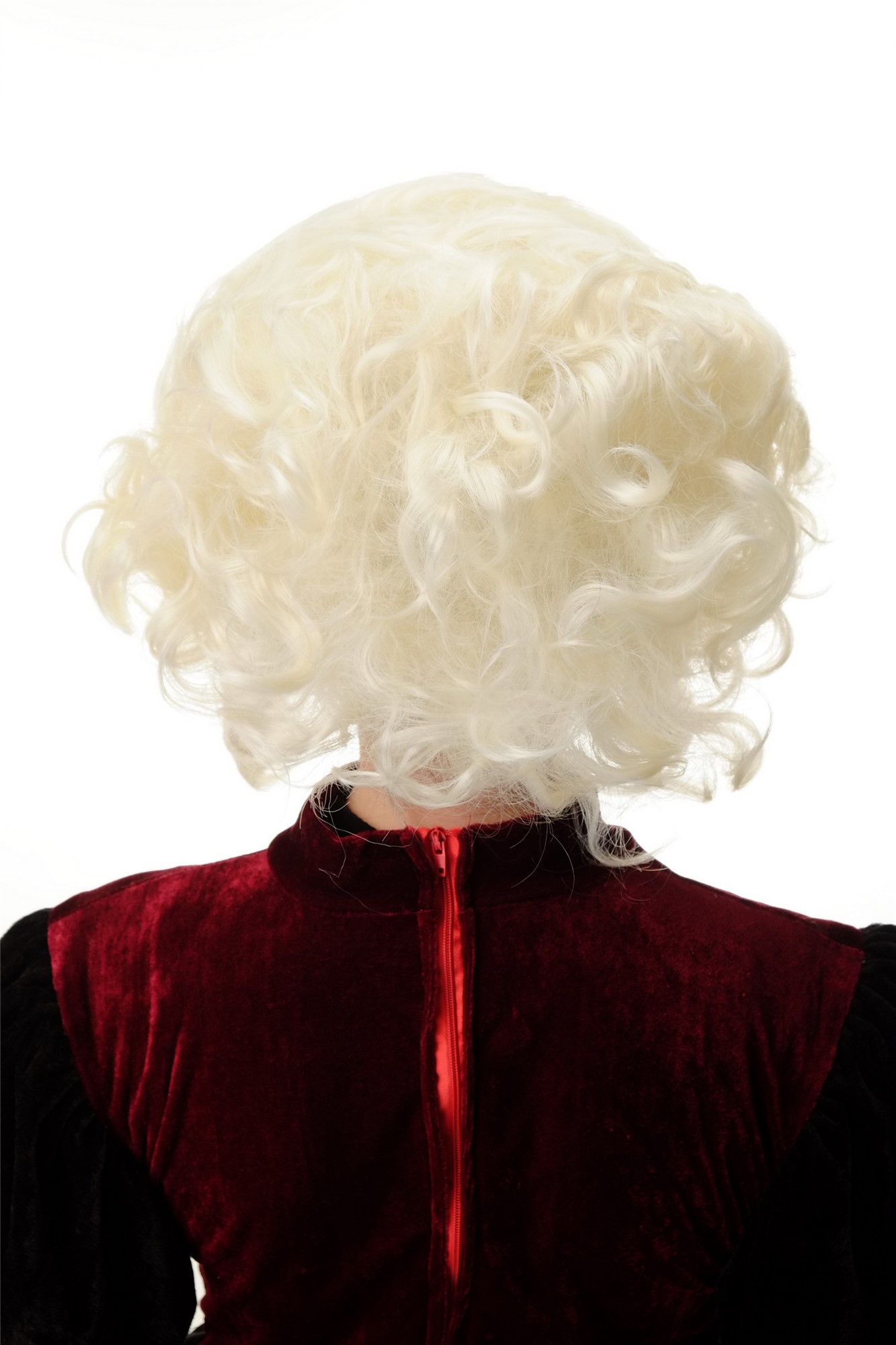 günstige Party Perücke, Perücke Barock Viktorianisch Platinblond Locken PT0039-K613, Ansicht 4, WIG ME UP: Ihr Perücken Online Shop lockige Party Perücke Blond kurze Haare für Damen