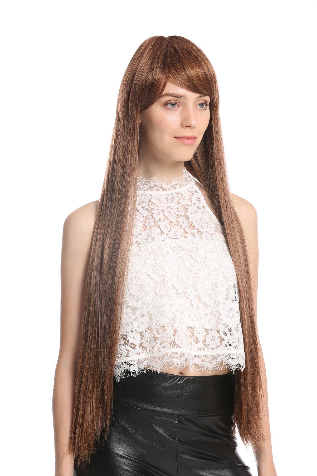 Quality Wigs, Ladies, blonde-brown mix, straight, very long