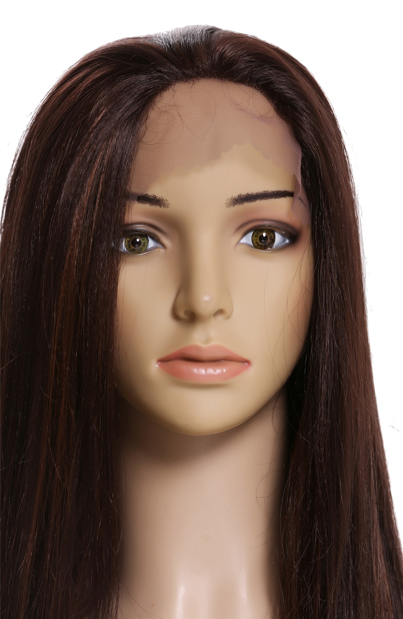 Lady wig lace front long sleek brown copper brown highlights RGF-6082-LF, view 6, WIG ME UP: Your Perücken Online Shop Quality Wigs, Ladies, dark brown-copper brown mix, straight, long