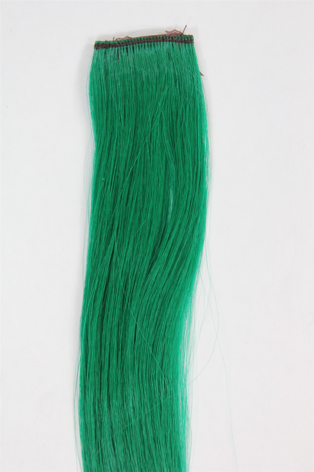 1 Clip Extension Strähne wellig 65 cm Dunkelgrün YZF-P1C25-T2615, Ansicht 2, WIG ME UP: Ihr Perücken Online Shop wellige Extensions Dunkelgrün 63 cm lang