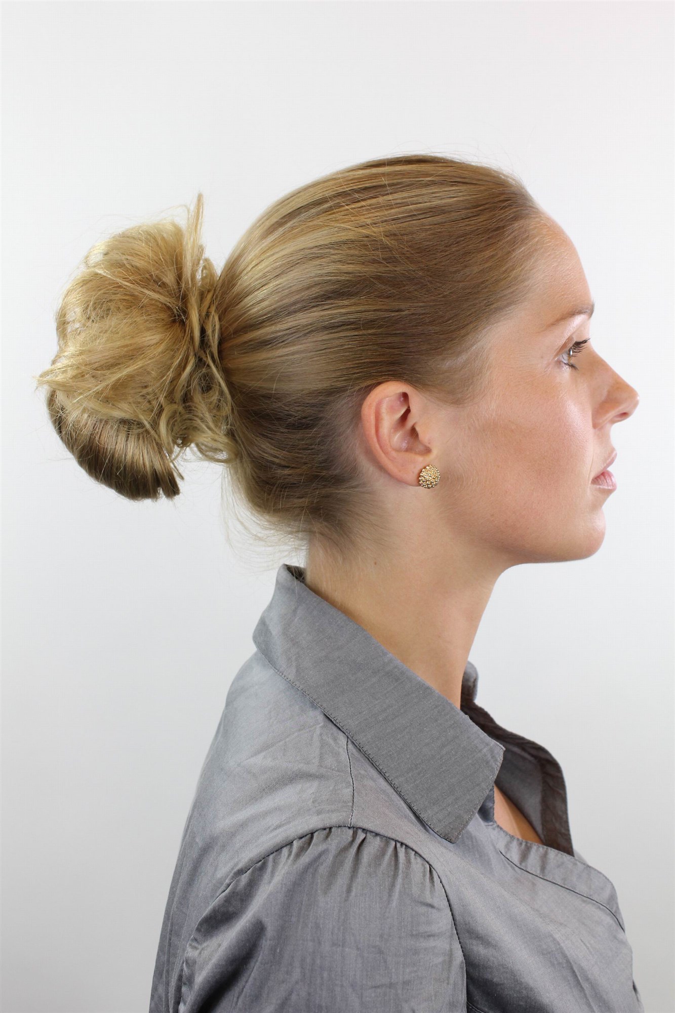 Scrunchie lockig Blond 15 cm