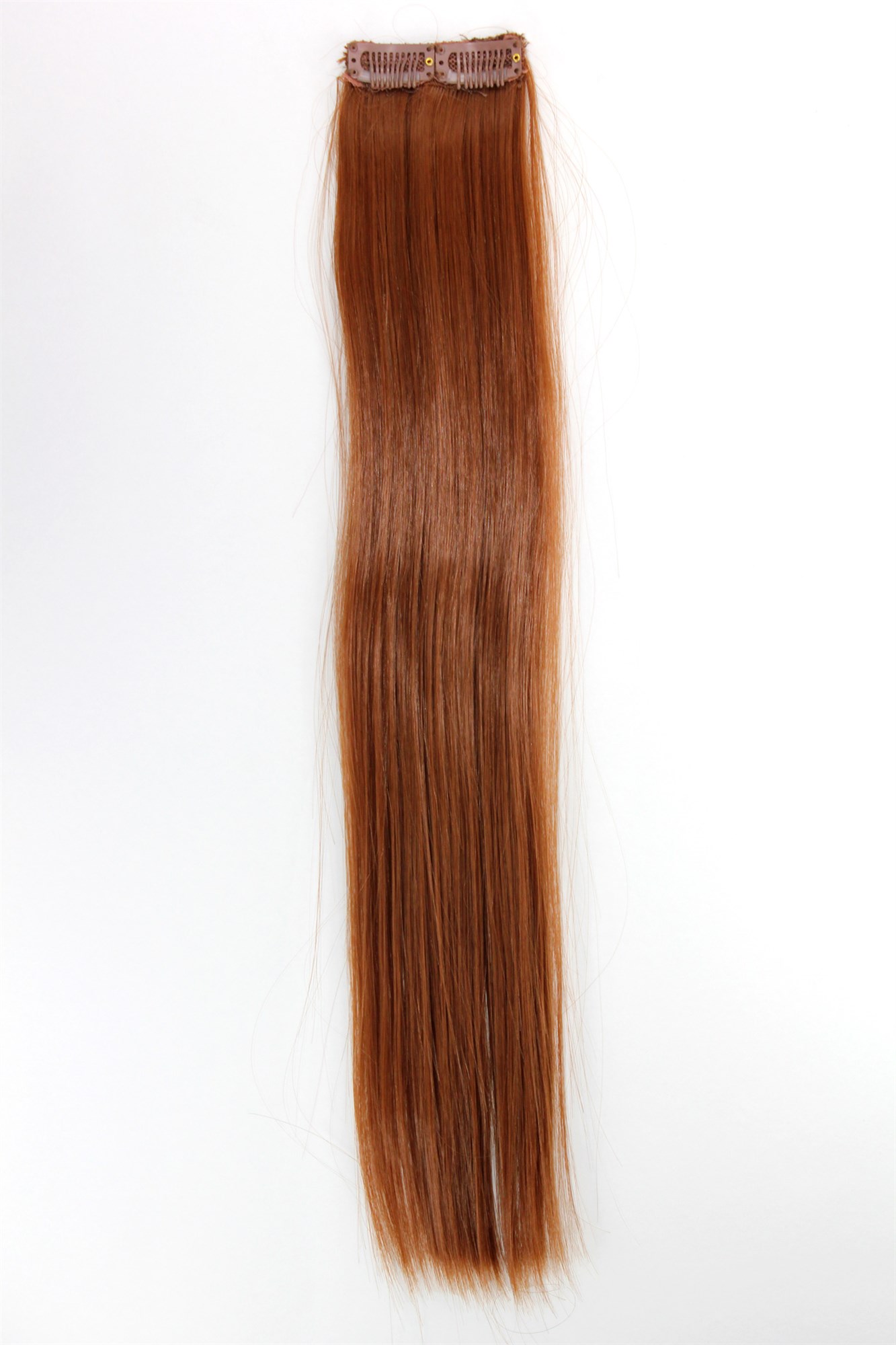 glatte Extensions Rotbraun 45 cm lang