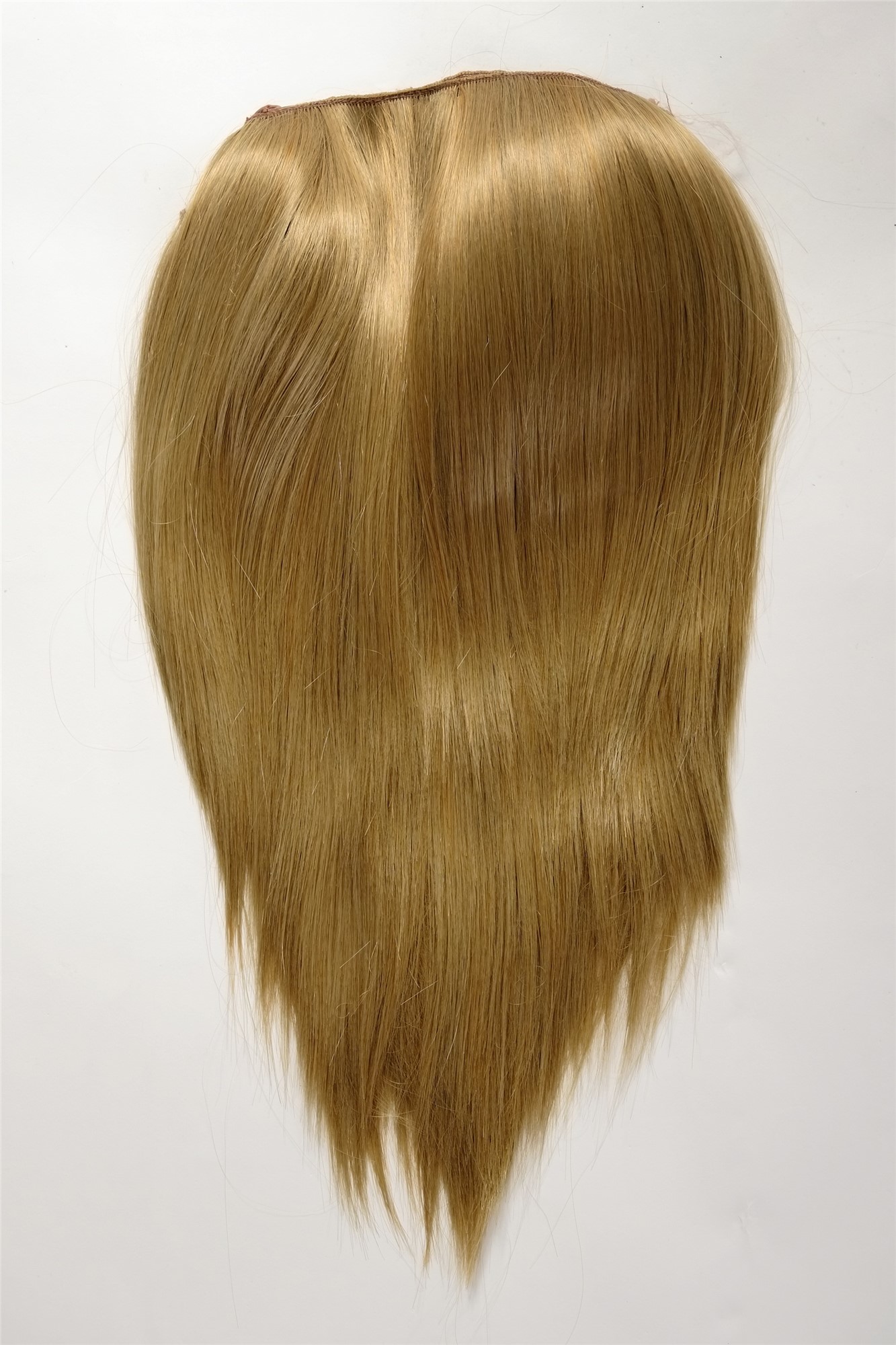 Clip-in Haarteil mit 5 Klammern glatte lange Haare Goldblond HD1401-24B, Ansicht 2, WIG ME UP: Ihr Perücken Online Shop glatte Halbperücke Goldblond 50 cm lang