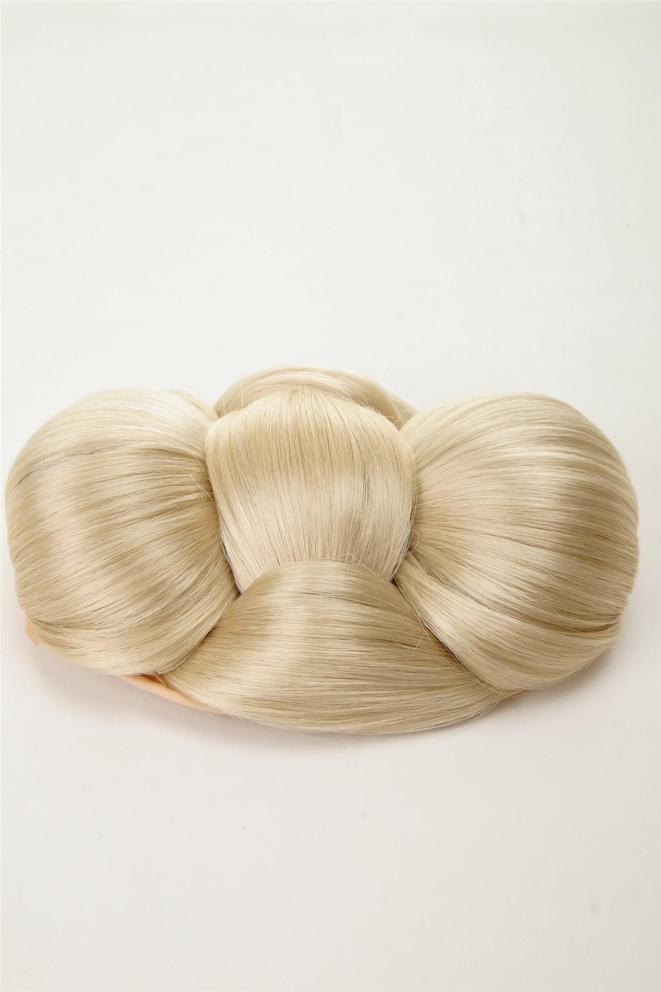Dutt Haarschleife Haarknoten Schleife Hellblond O2-88, Ansicht 4, WIG ME UP: Ihr Perücken Online Shop glatter Dutt Haarteil Hellblond