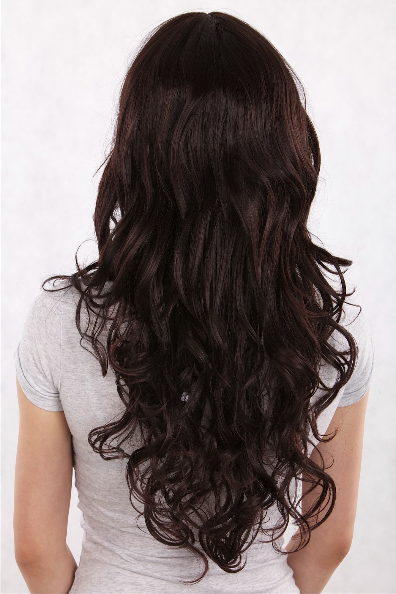 Long Lady Fashion  Wig mixed BROWN brunette G49031-2T33 Middle Parting Peluca, view 4, WIG ME UP: Your Perücken Online Shop Quality Wigs, Ladies, Brown, wavy, long