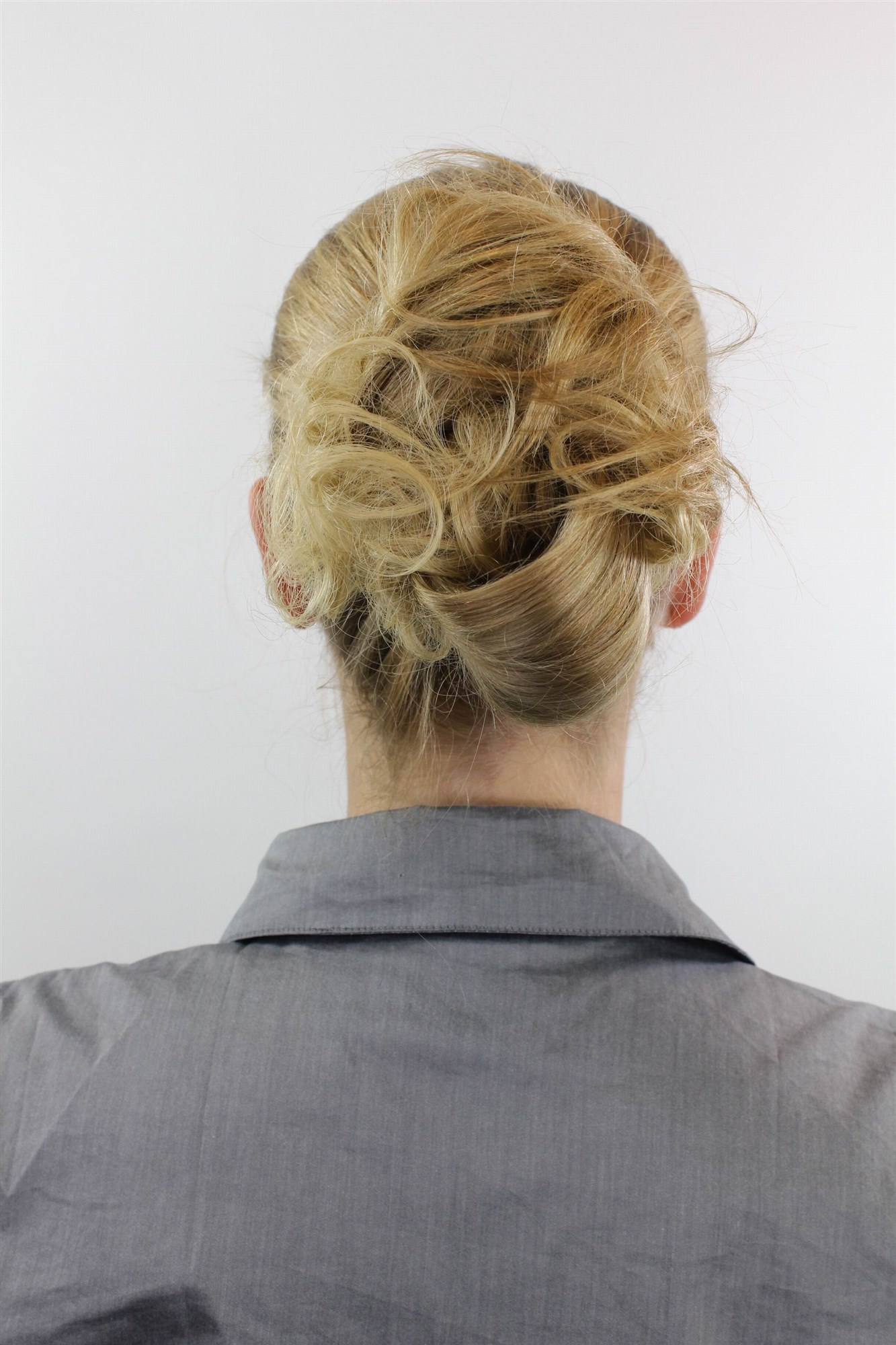 Scrunchie lockig Blond 15 cm