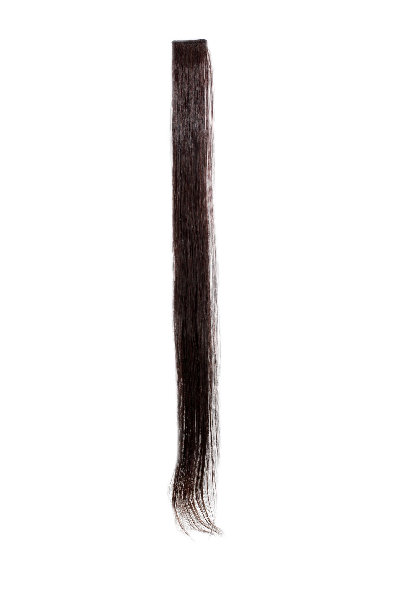 glatte Extensions Dunkel Mahagoni, Baun 63 cm lang