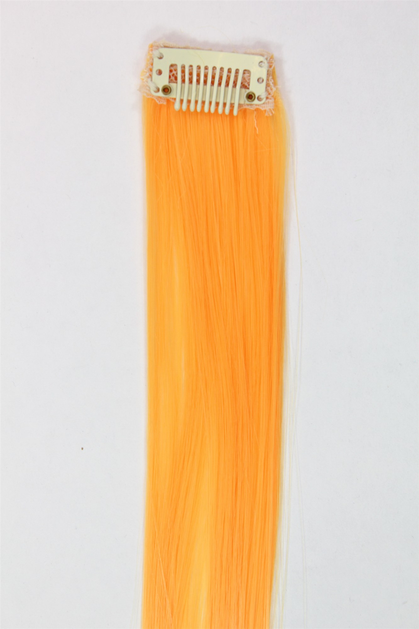 1 Clip Extension Strähne glatt 65 cm Orange YZF-P1S25-T1064, Ansicht 3, WIG ME UP: Ihr Perücken Online Shop glatte Extensions Orange 63 cm lang