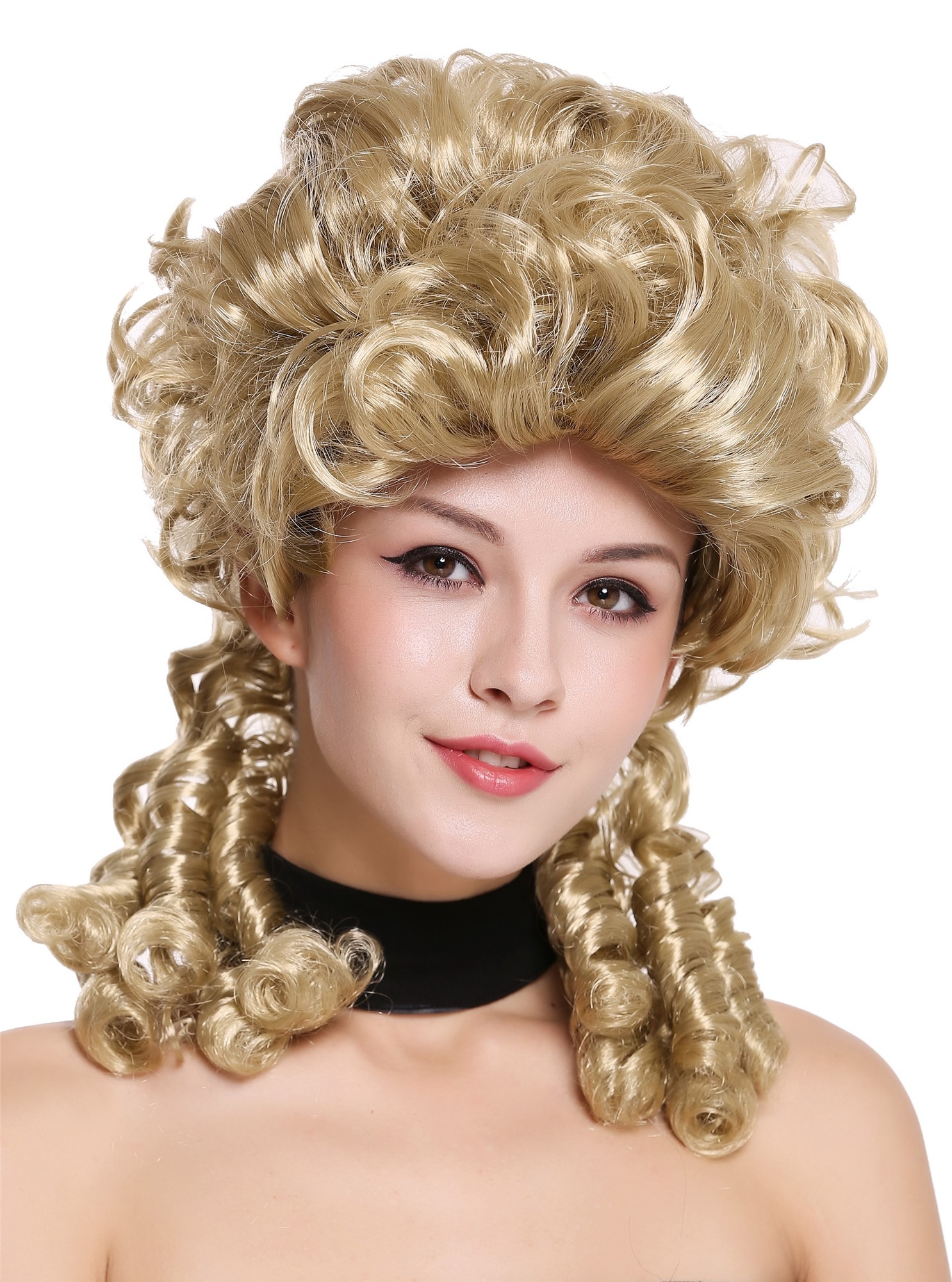 Party Wig, Ladies, Blonde, curled, shoulder-length