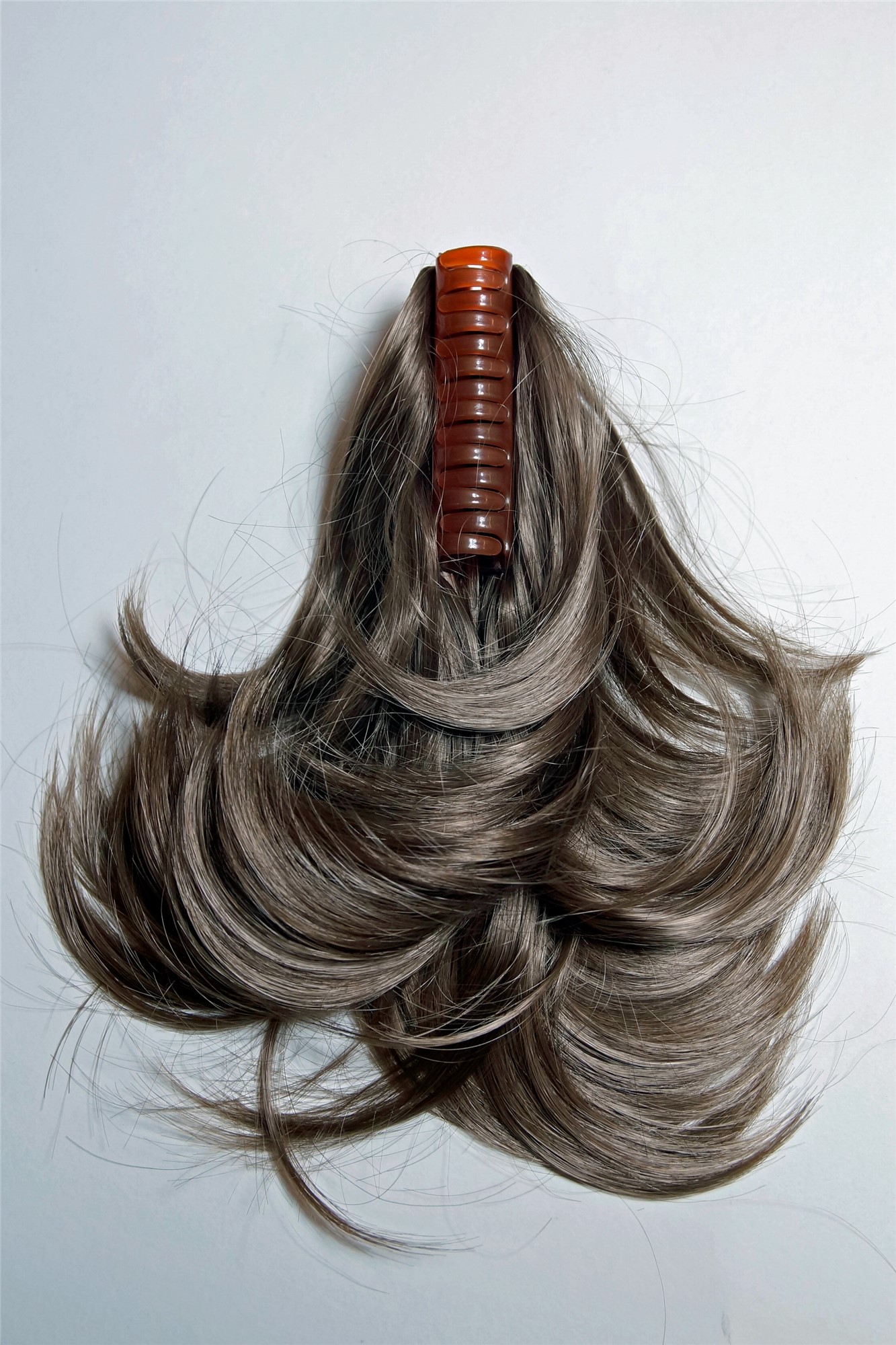 Ponytail Hairpiece Extensions short wavy golden brown 10" 506-V-18, view 3, WIG ME UP: Your Perücken Online Shop Ponytails, dark golden brown, curled, short