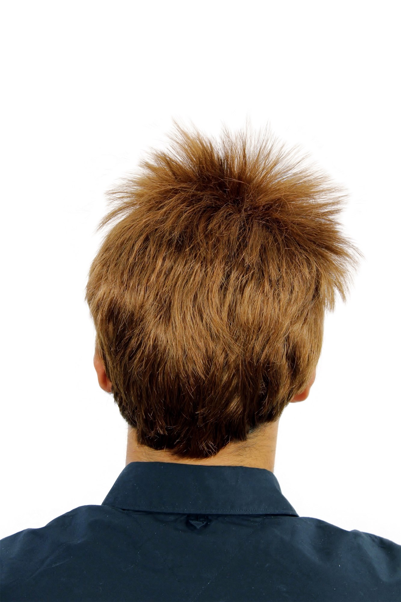 WLA-1034S-12/30 Men Gents  Wig short teased up wild & extravagant Rock Star style brown copper brown mix, view 3, WIG ME UP: Your Perücken Online Shop Quality Wigs, Men, medium brown-medium rust brown mix, wavy, short