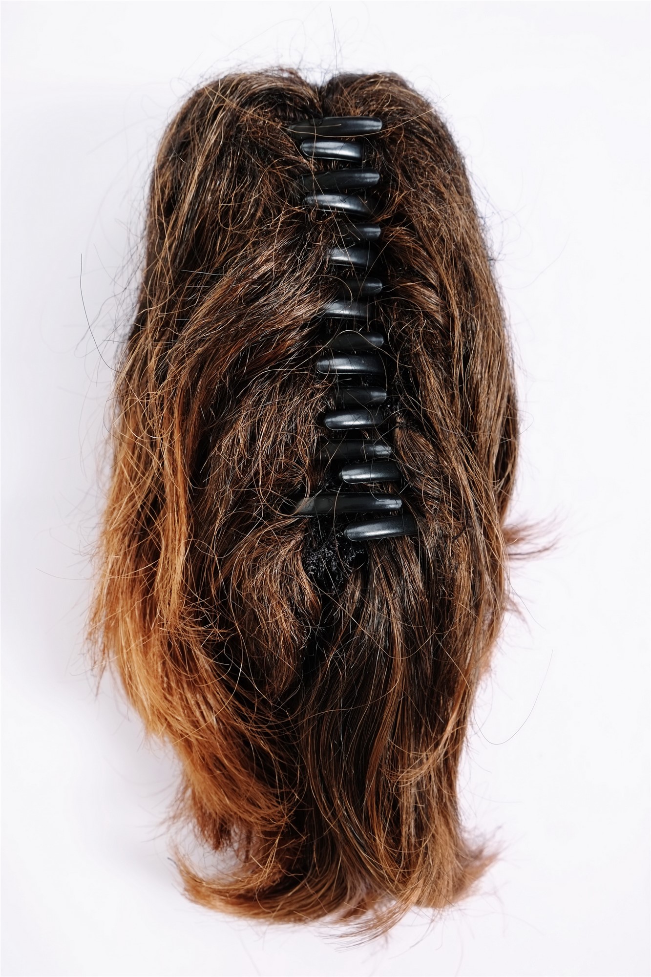 T6545-2T30 Ponytail Hairpiece extension short wild look chestnut brown mix 10", view 4, WIG ME UP: Your Perücken Online Shop Ponytails, brown mix, straight, short