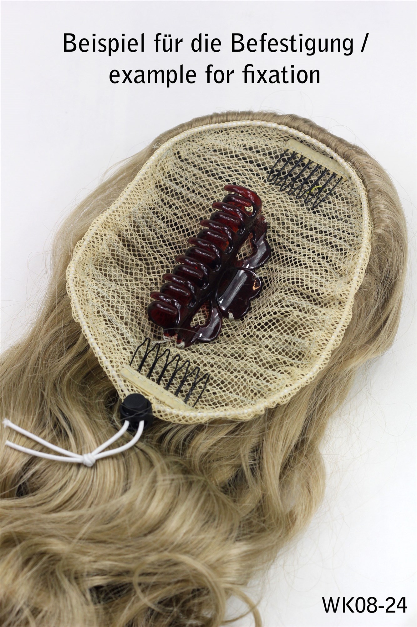 Hairpiece PONYTAIL extension VERY long AMAZING volume BLACK slightly curly curls WK08-1B, view 3, WIG ME UP: Your Perücken Online Shop Ponytails, velvet black, curled, long