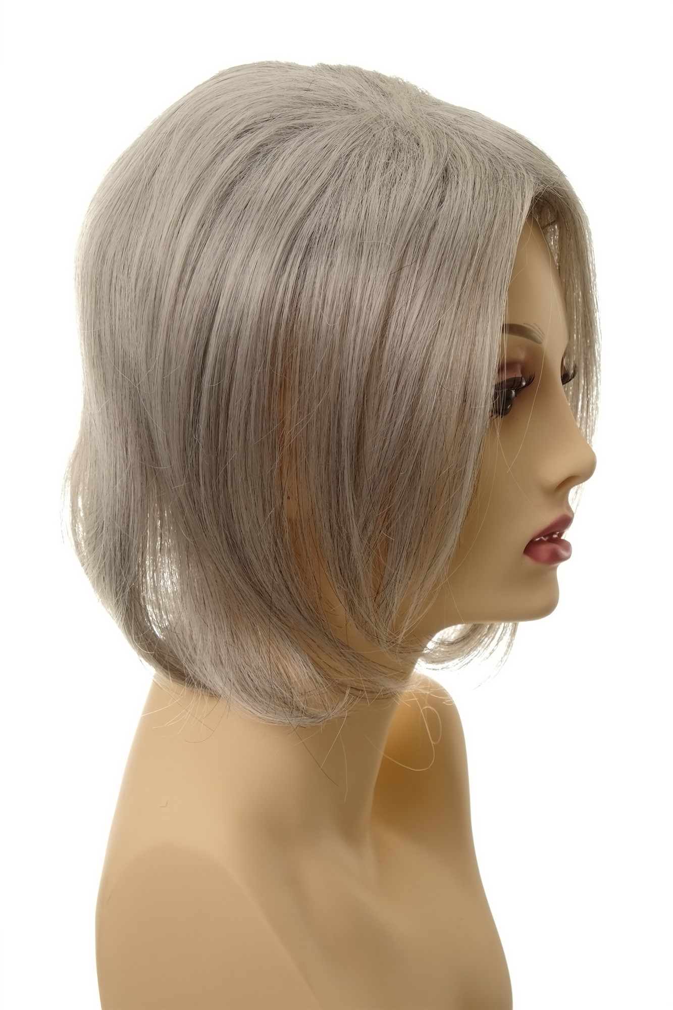 Großes Toupet Haarteil Haarersatz Aufsatz Haarauffüller Clip-In Grau L056-51, Ansicht 5, WIG ME UP: Ihr Perücken Online Shop Toupet glatt Grau 30 cm