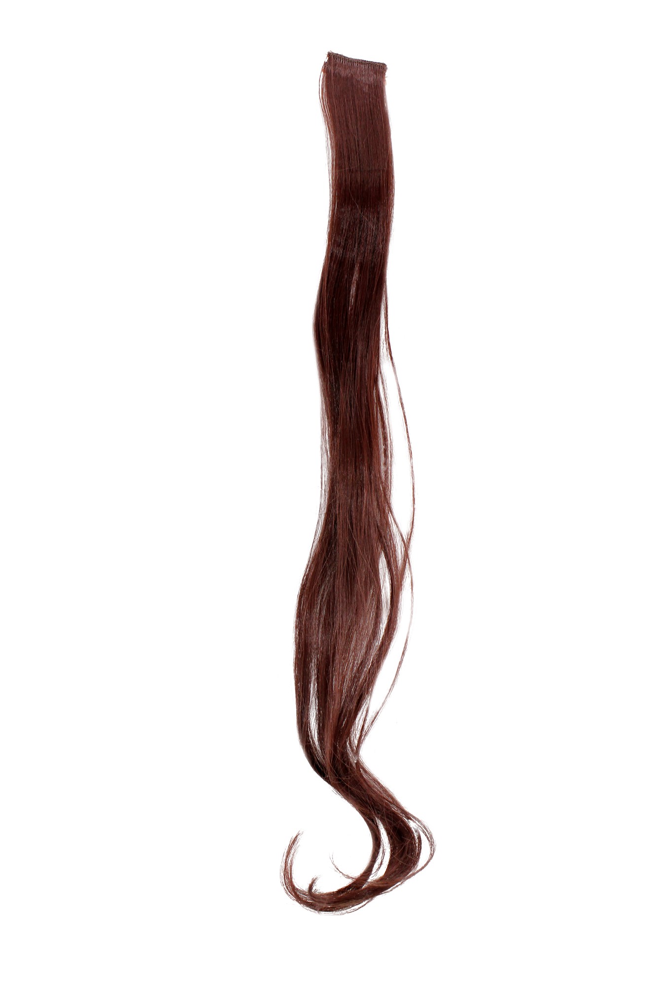 wellige Extensions Dunkel Mahagoni, Baun 63 cm lang