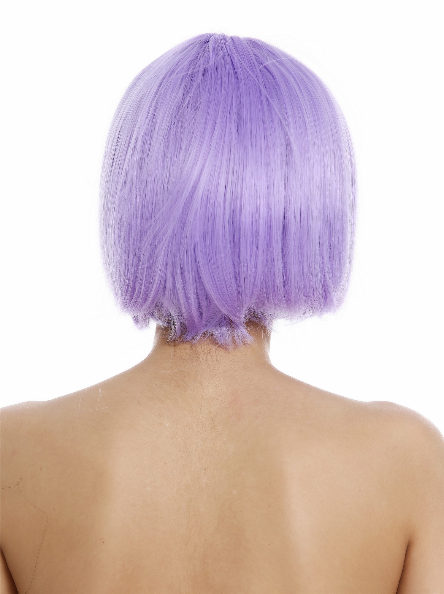 Short Lady Wig classy classic Bob style straight bangs sleek purple VK-4, view 5, WIG ME UP: Your Perücken Online Shop Quality Wigs, Ladies, light violet, straight, short