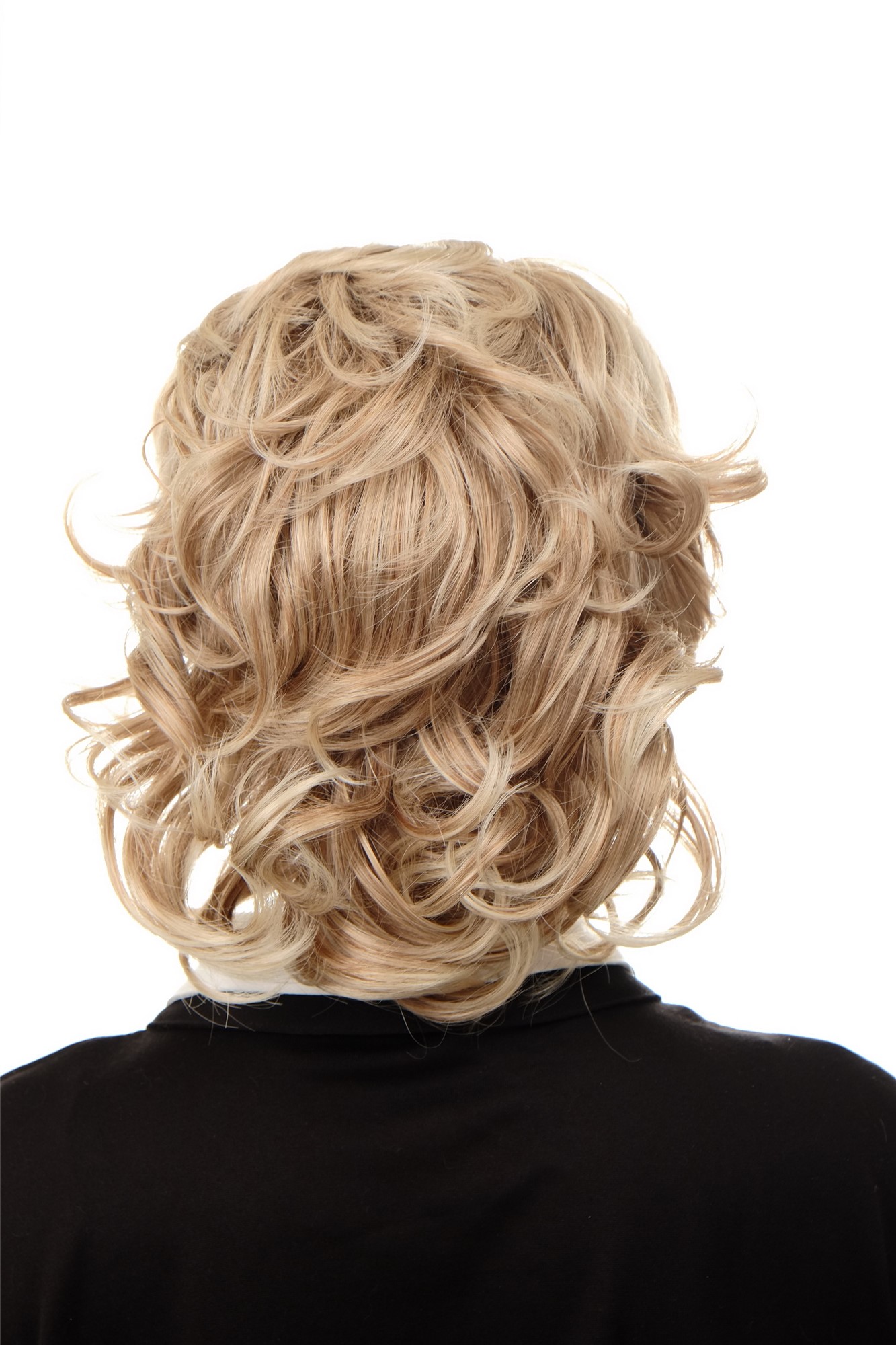 Halfwig Hairpiece braided hair circlet medium length wavy curled blond mix 90605, view 4, WIG ME UP: Your Perücken Online Shop Hair Circlets, blond mix, Braided, short