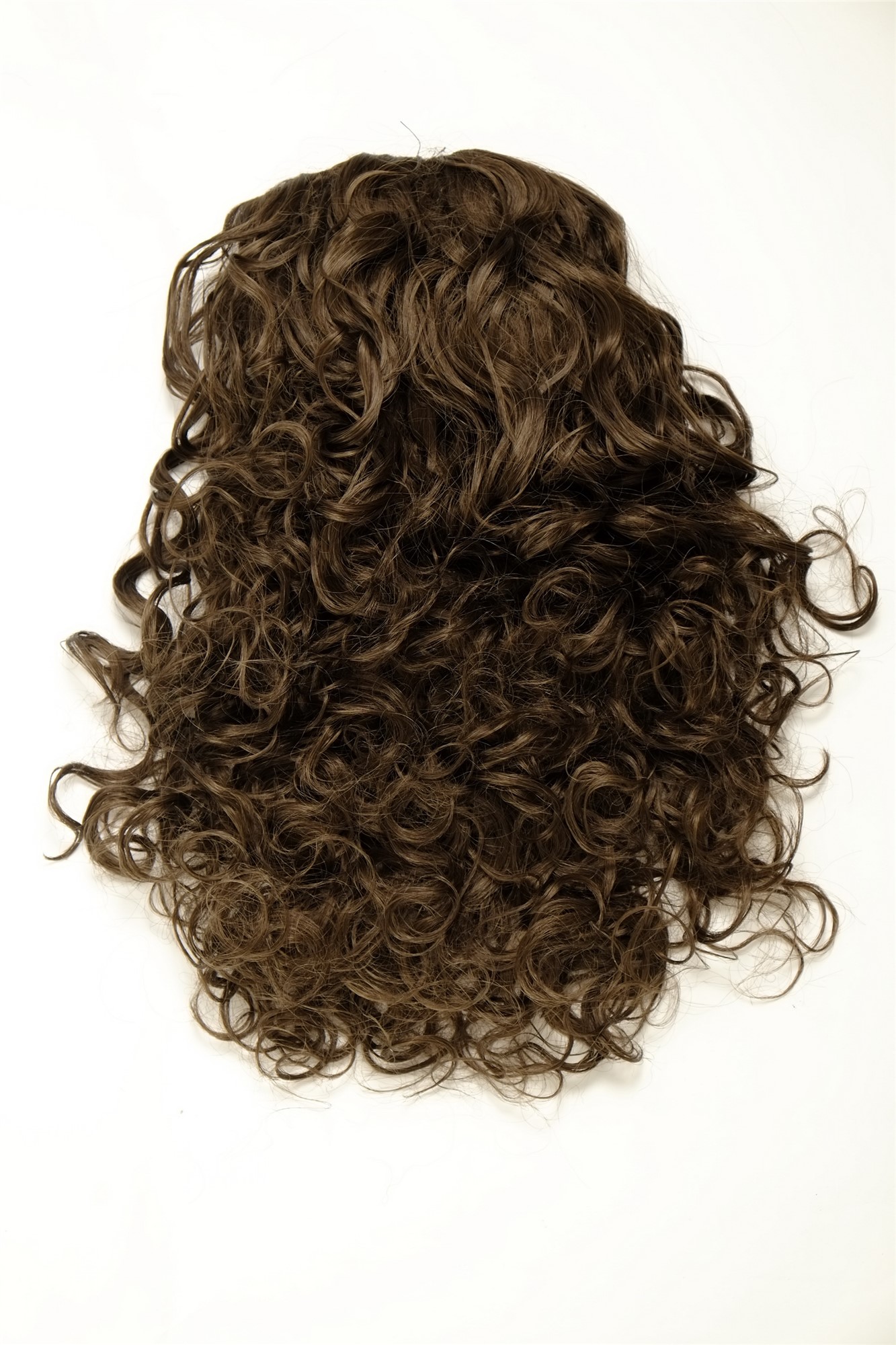 Hairpiece Ponytail with 2 combs/clips & elastic draw string long full curls voluminous medium brown, view 3, WIG ME UP: Your Perücken Online Shop Ponytails, medium ash brown, curled, shoulder-length
