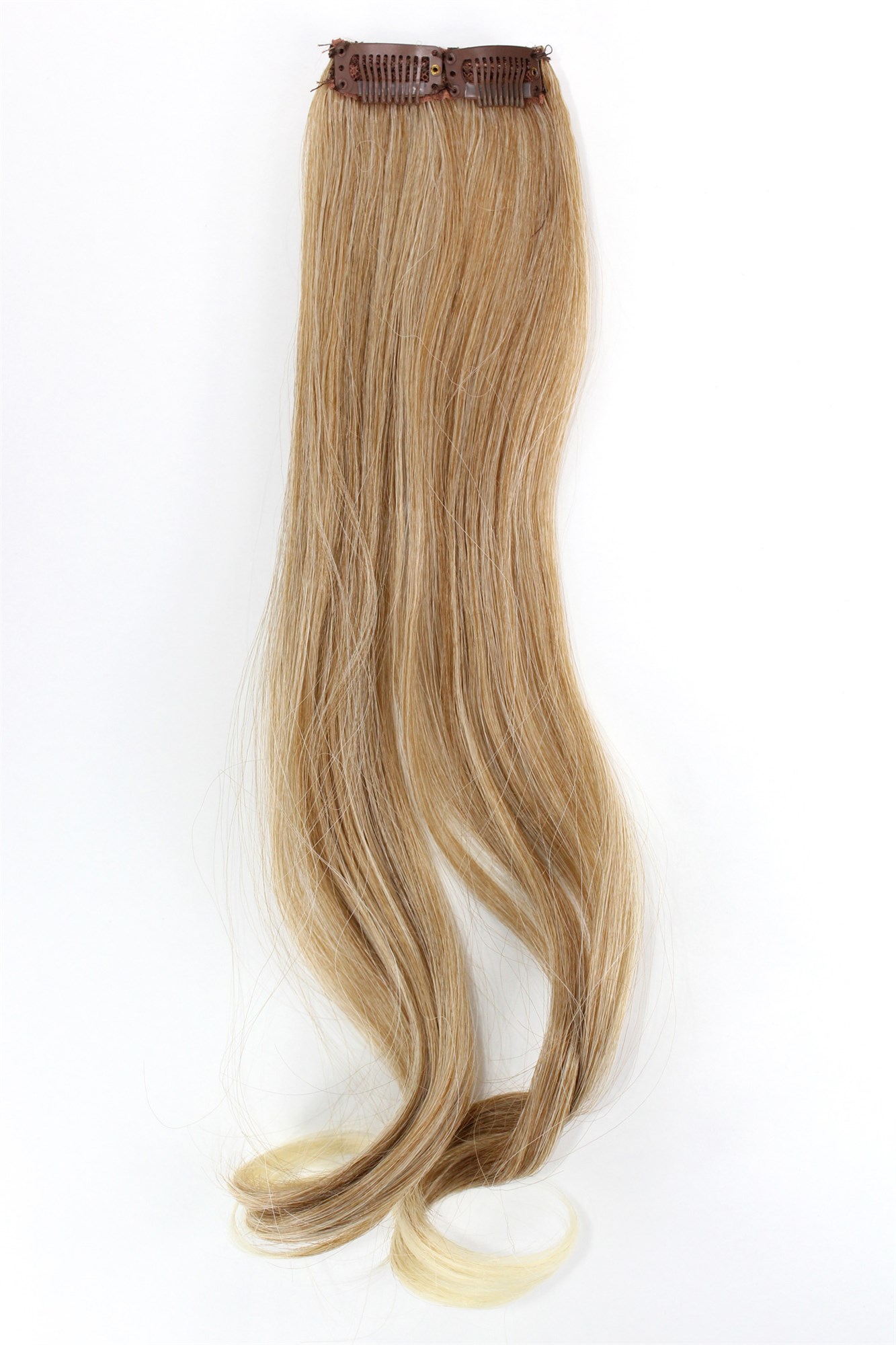 wellige Extensions Kupfer-Hell-Blond-Mix 45 cm lang