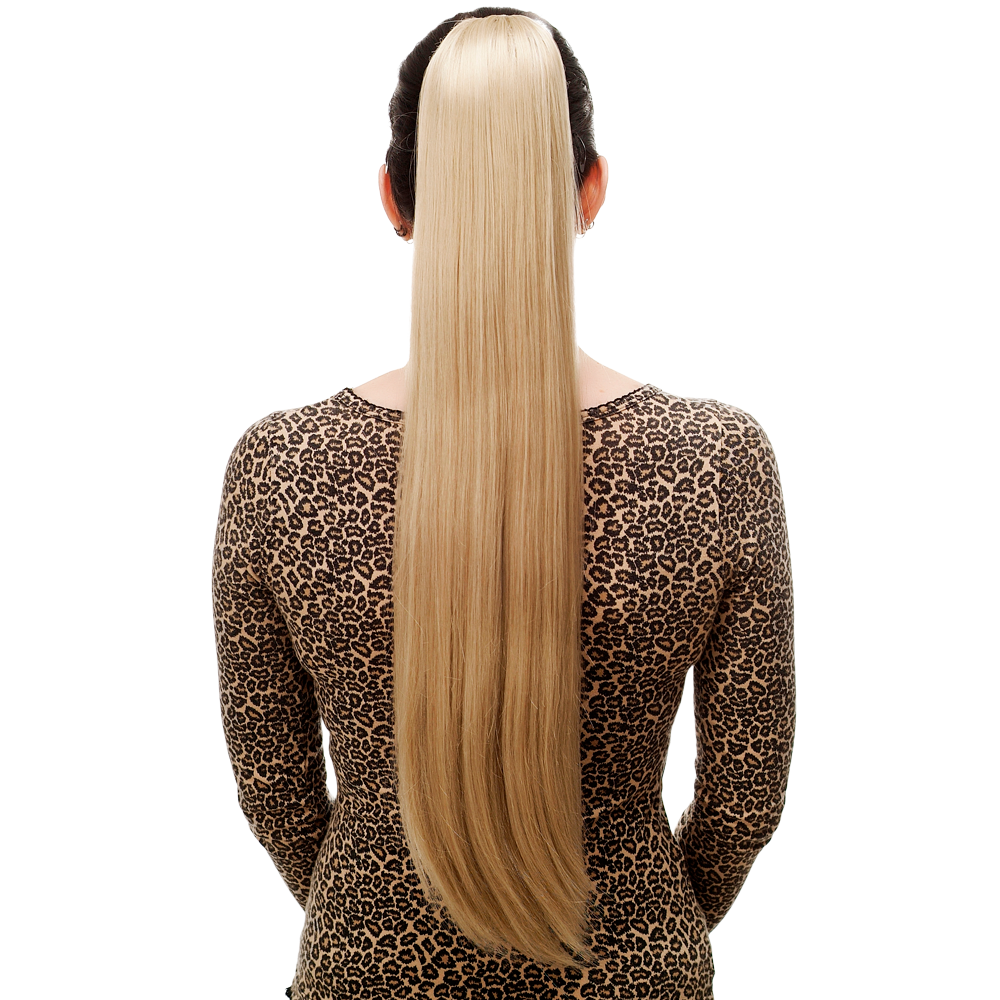 Glatter, blonder Zopf