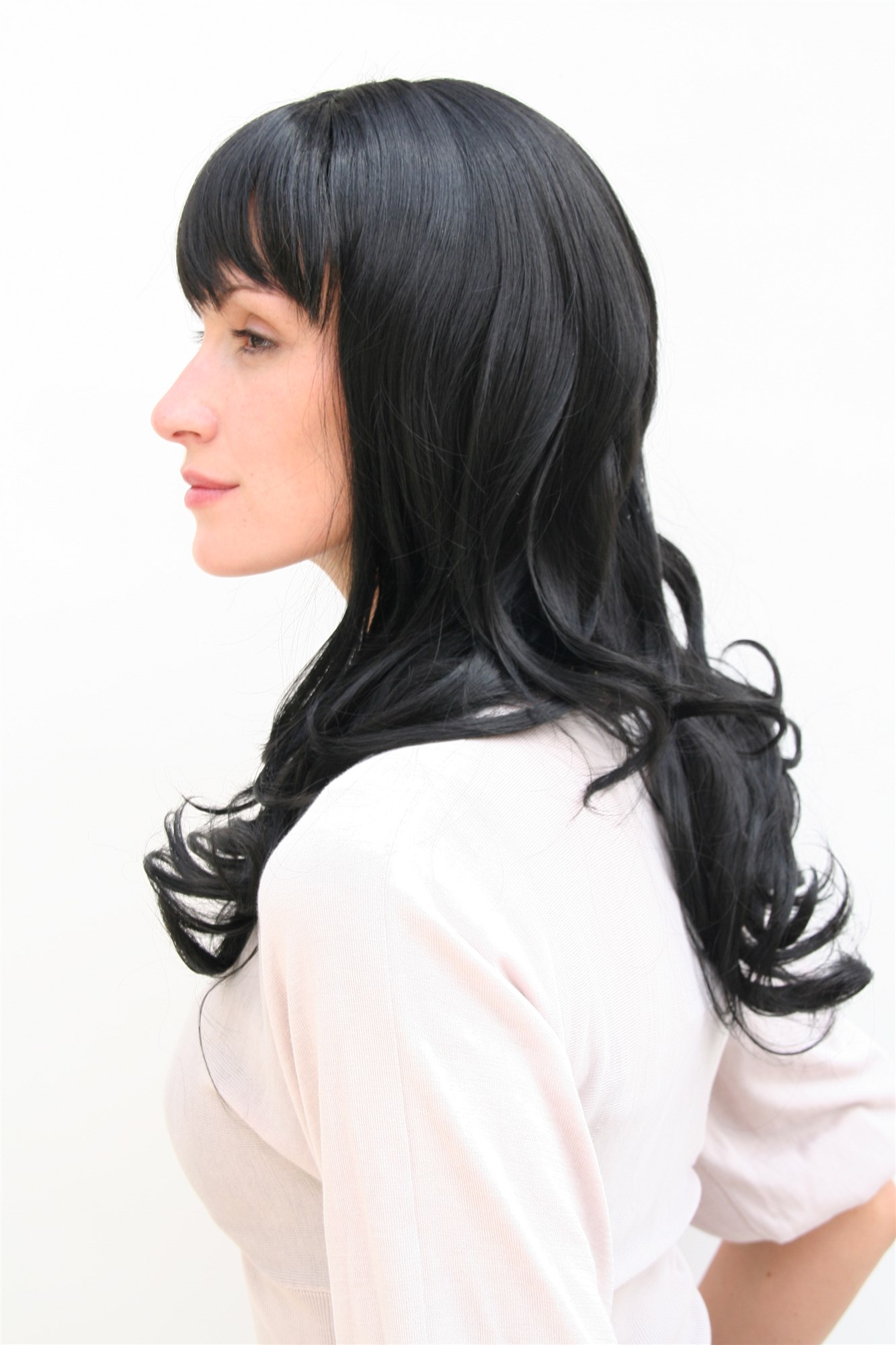 Quality Wigs, Ladies, velvet black, wavy, long