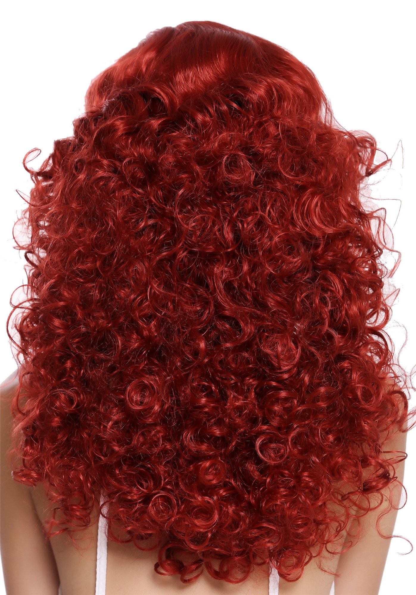 hochwertige Qualitätsperücken, Perücke Lang Volumen Seitenscheitel Rot 1355AB-137, Ansicht 2, WIG ME UP: Ihr Perücken Online Shop lockige Tressen-Perücke Feuerrot lange Haare für Damen