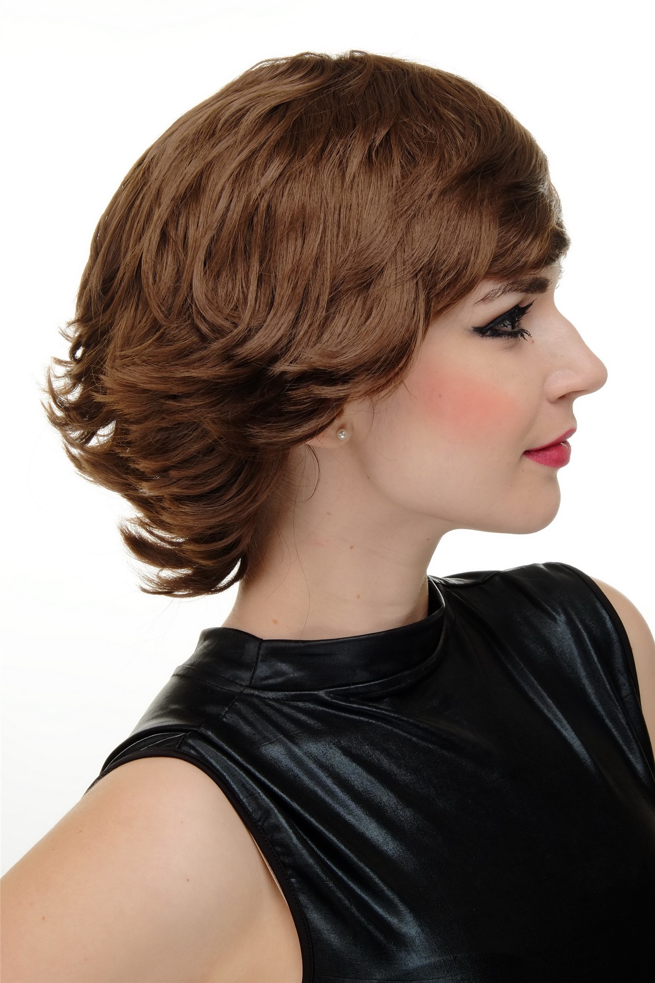 Lady women wig short wild style medium ash brown heat resistant WIG ETW-7079HT, view 3, WIG ME UP: Your Perücken Online Shop Quality Wigs, Ladies, medium ash brown, wavy, short