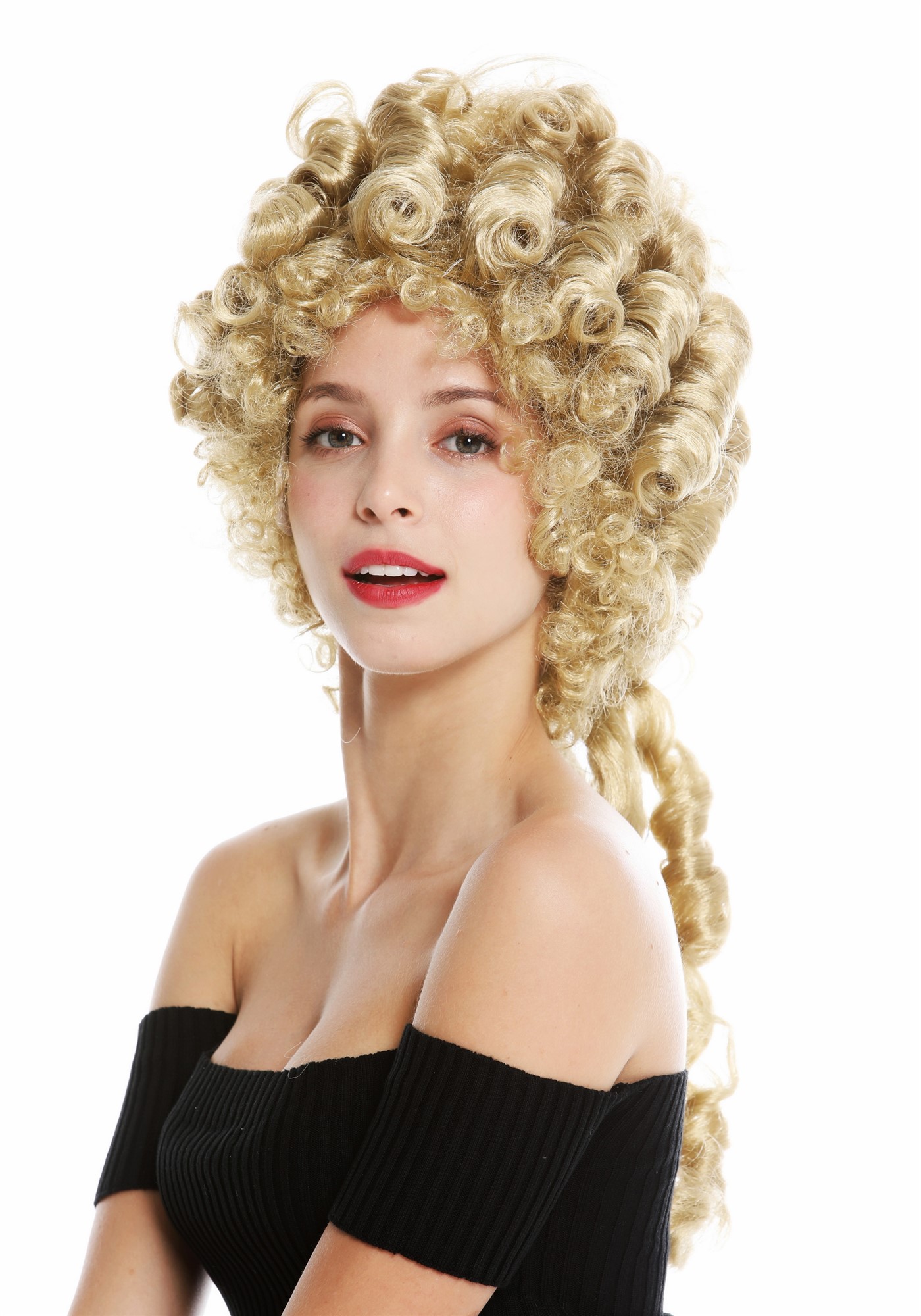 Party Wig, Ladies, golden ash blonde, curled, long