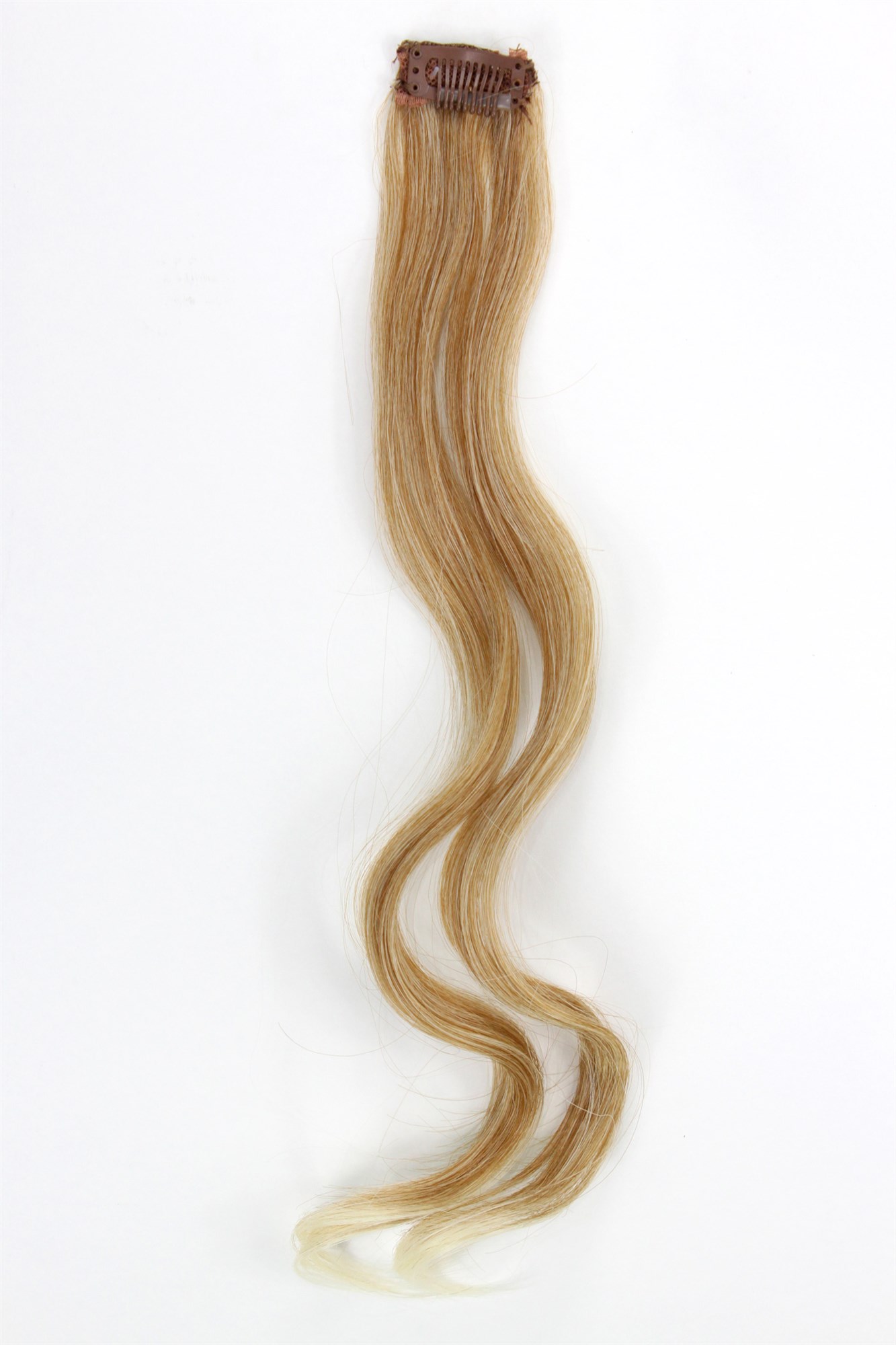 wellige Extensions Kupfer-Hell-Blond-Mix 45 cm lang